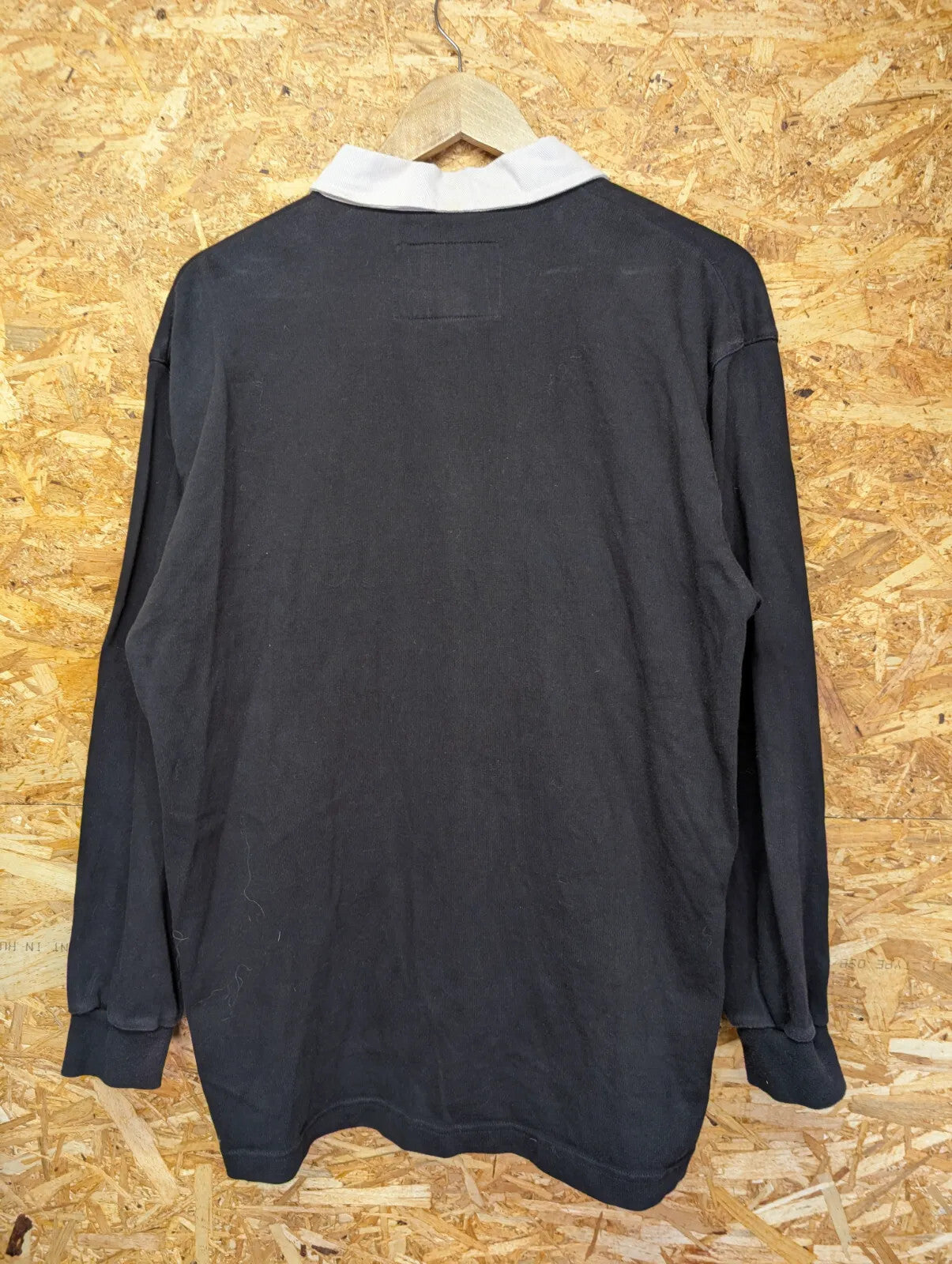 New Zealand Rugby Shirt Men Large Cotton Traders Polo All Blacks Embroidered 90s