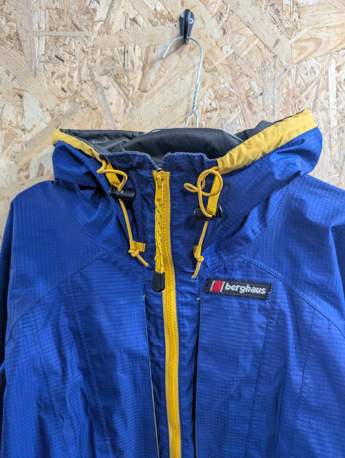 Vintage Berghaus Extrem Smock Jacket Women UK12 Blue Gore-Tex Waterproof 90s GTX