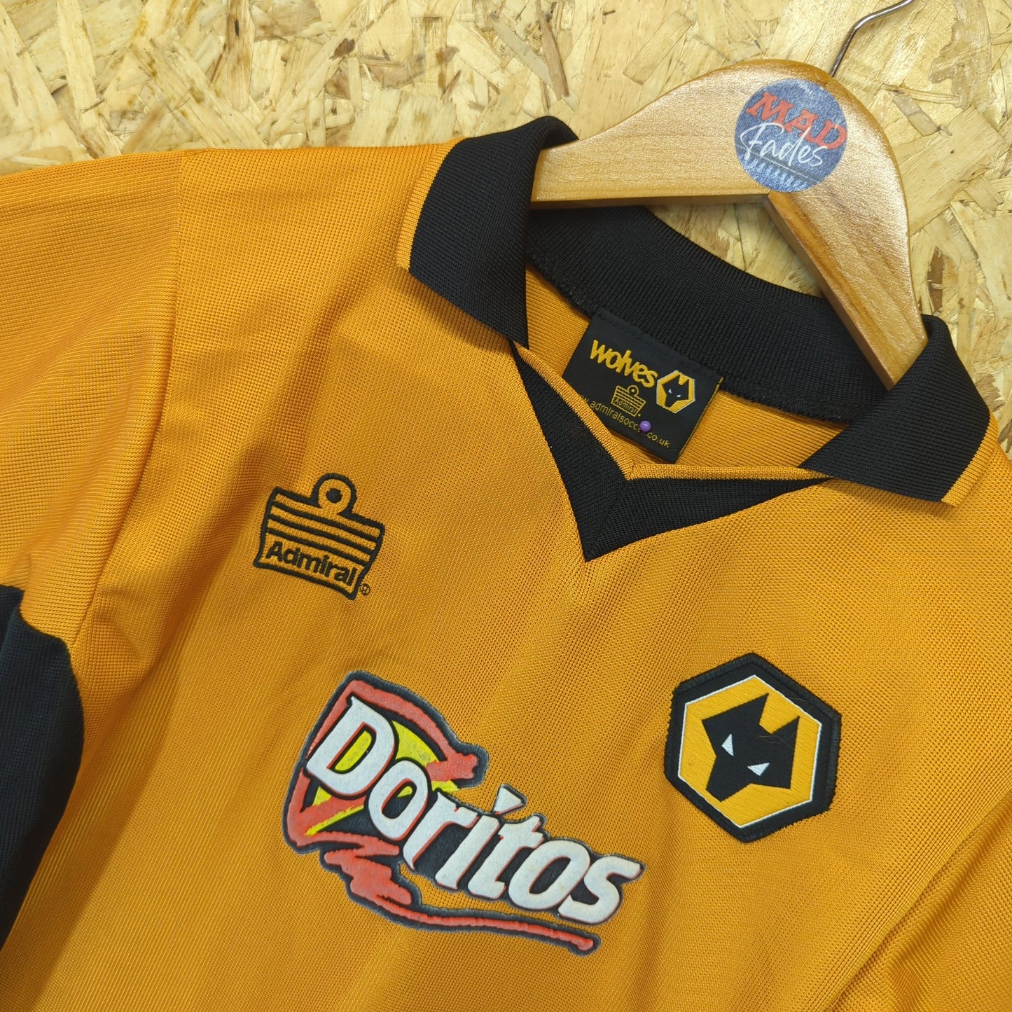 Wolverhampton Wanderers Wolves 2002-2004 Admiral Football Home Top Kids 11-12