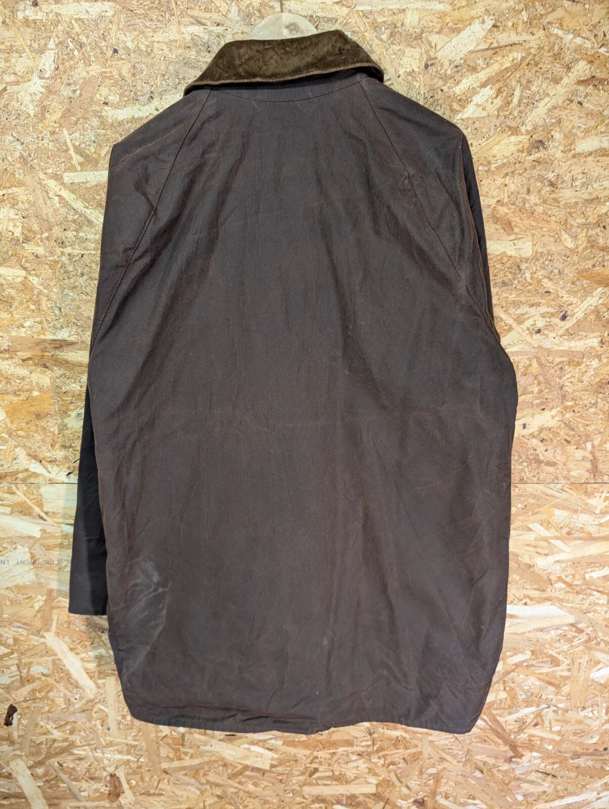 Barbour A885 Vintage Wax Beaufort Jacket Mens Medium Brown Velvet Collar 2000
