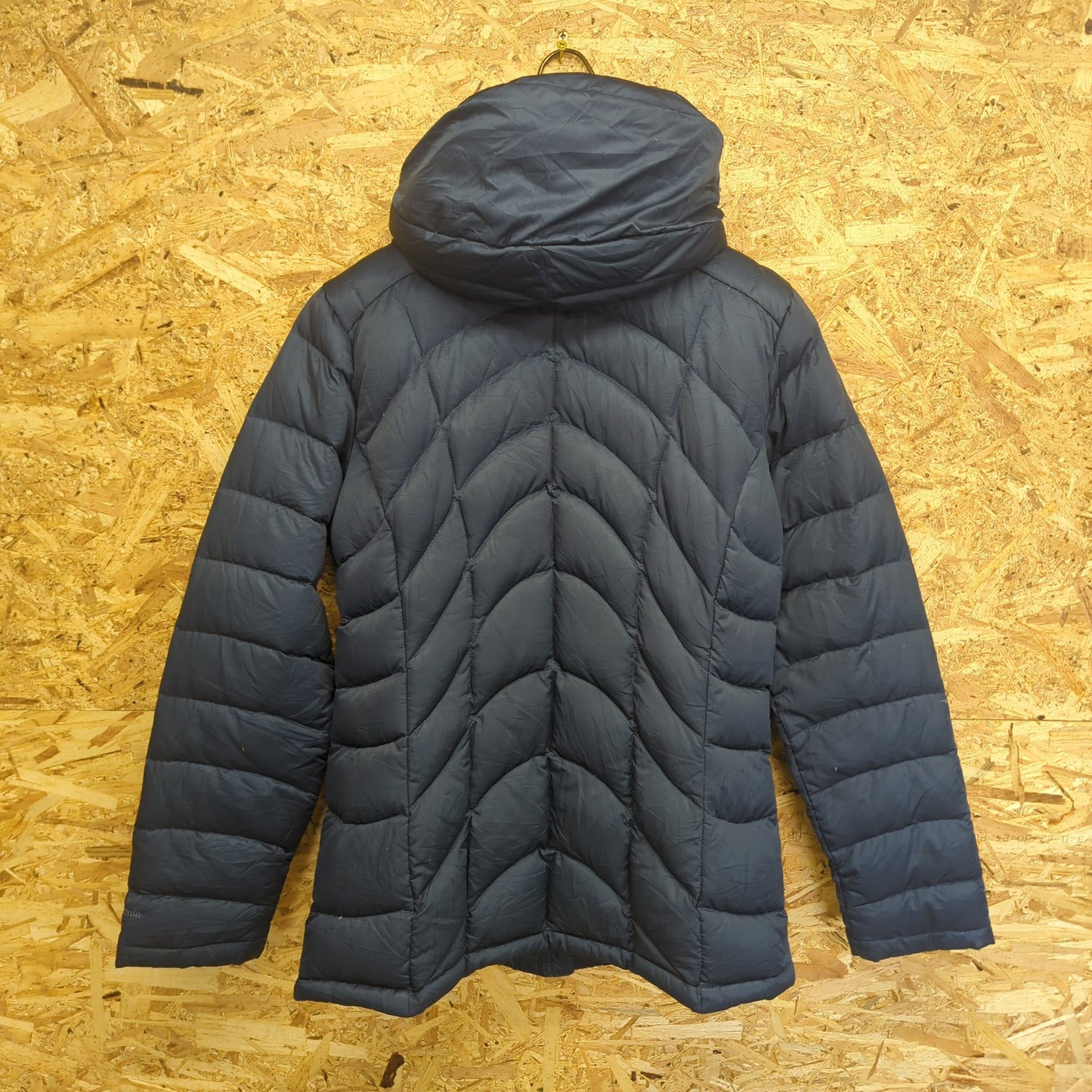 Patagonia Downtown Loft Jacket Womens Medium Goose Down Feather Puffa Blue