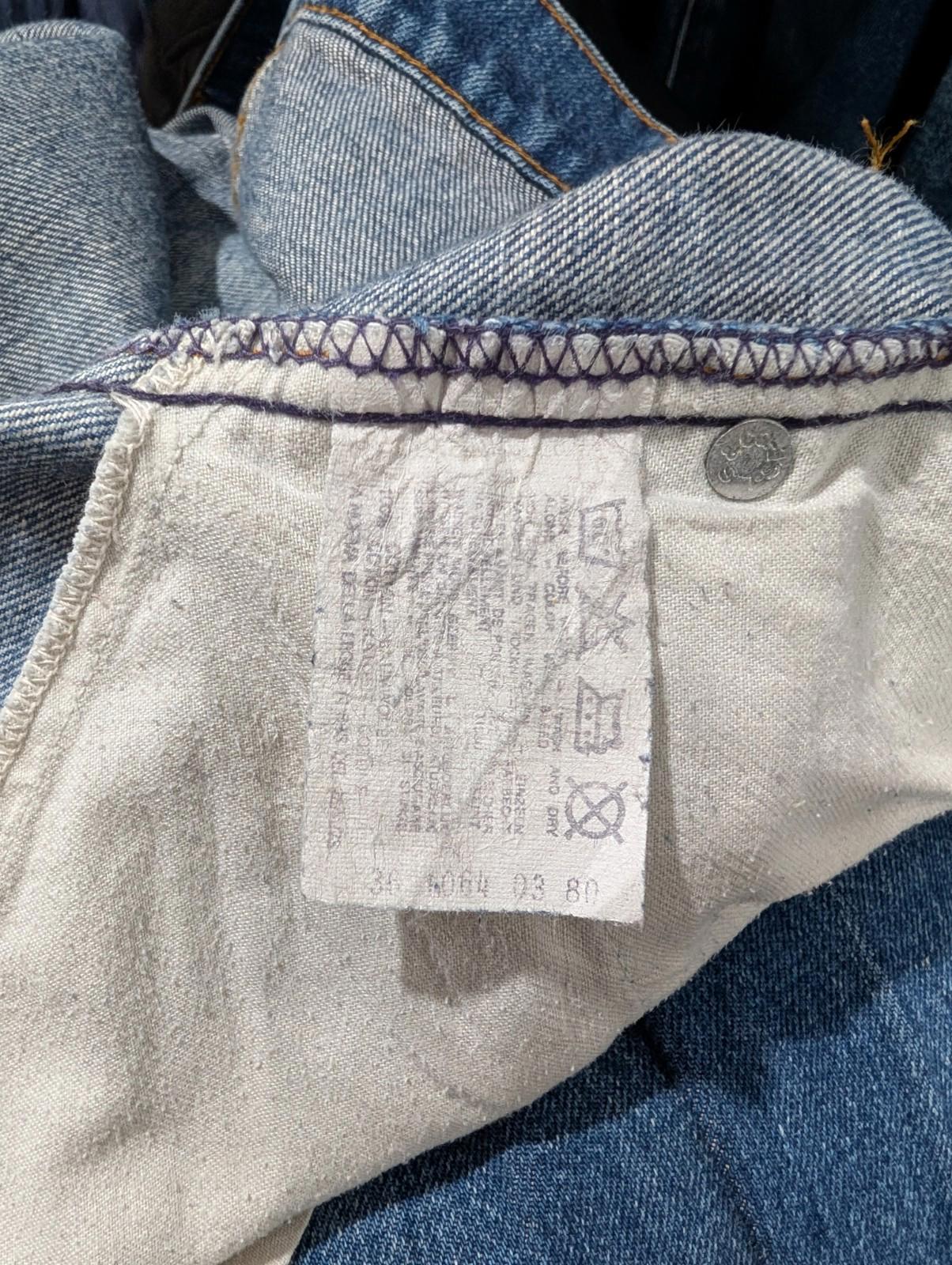 Levis 630 Patch Jeans W32 L35 USA Orange Tab Vintage 80s Blue Denim Zip Fly