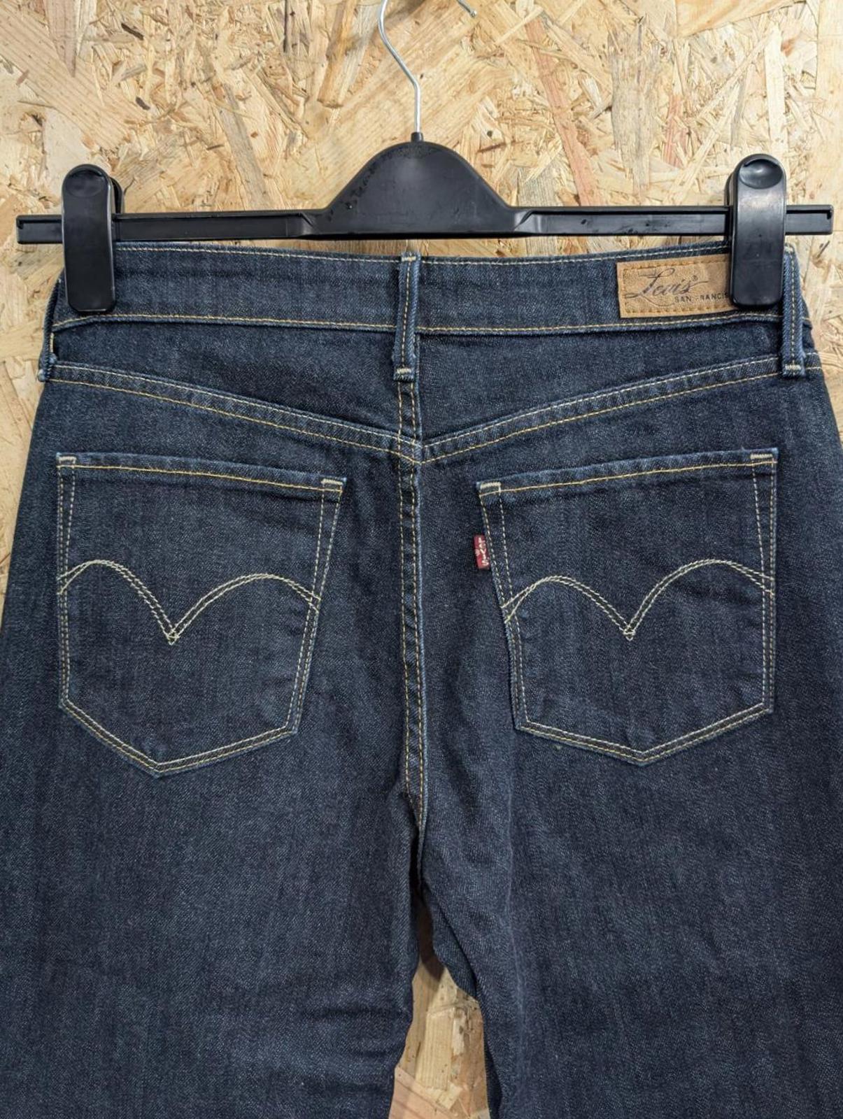 Levis Demi Curve Bootcut Jeans Size 10 W29 L32 Women Navy Blue Red Tab Zip Fly