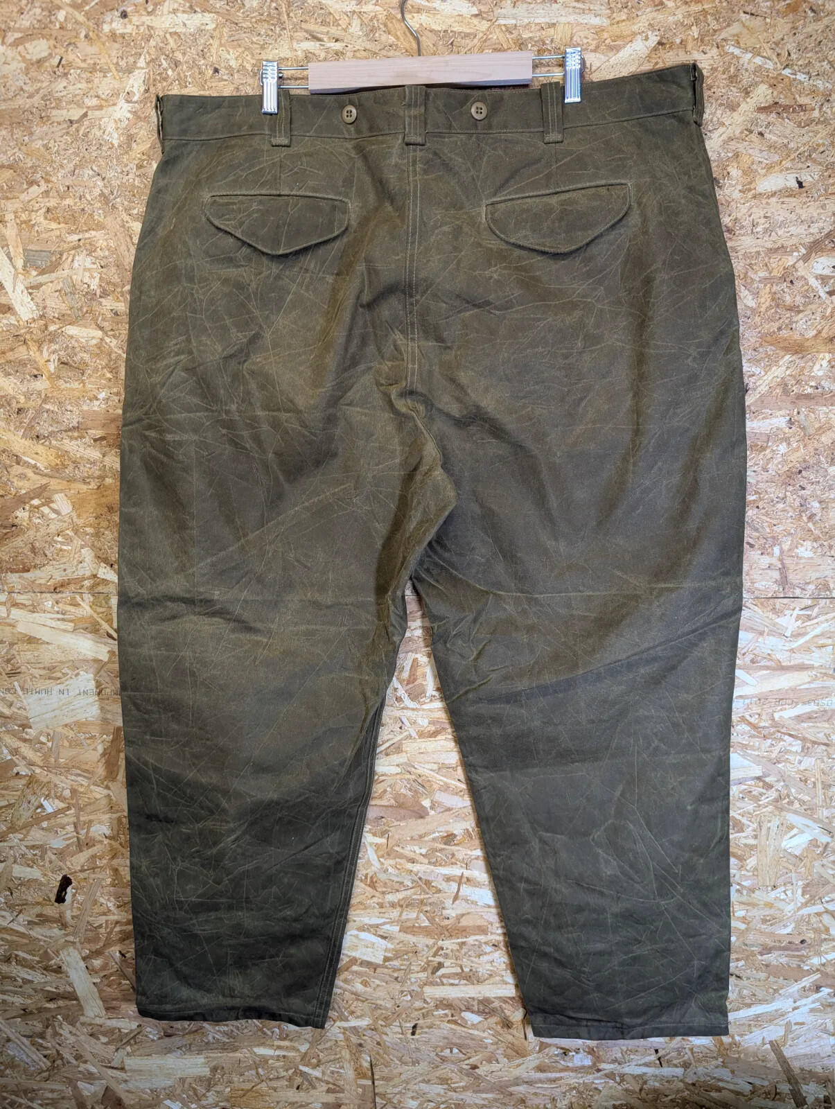 Filson Single Tin Cloth Pants W44 L31 Style 69 Thorn Trousers Workwear USA Made