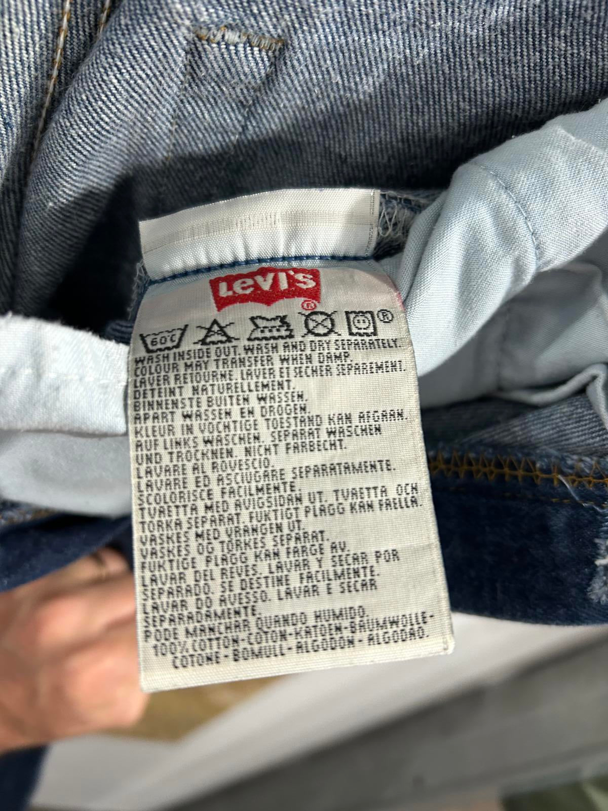 Levis 501 W28 L30 Vintage 90s Jeans Stonewashed Blue Straight Leg Regular Fit