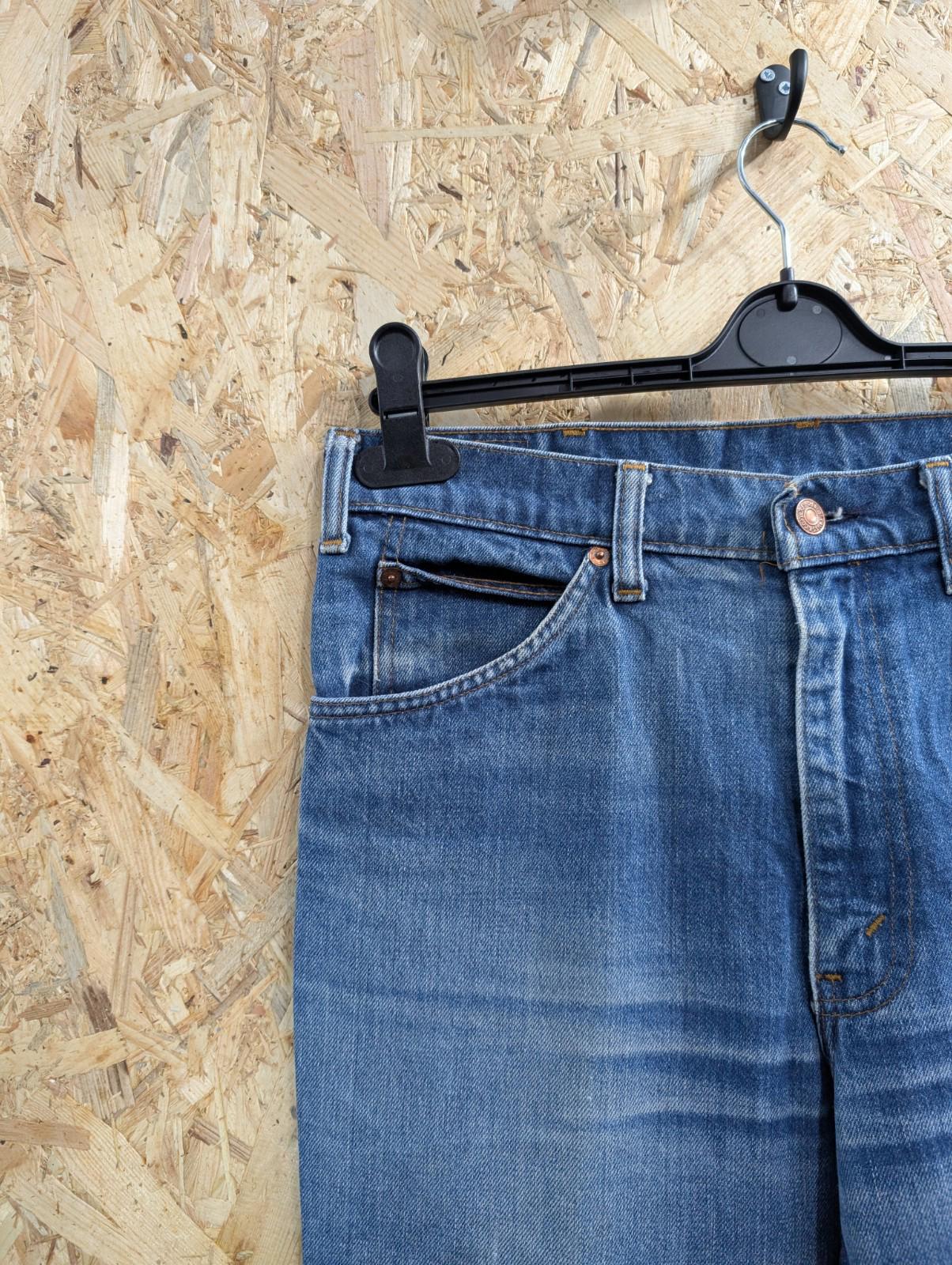 Levis 630 Patch Jeans W32 L35 USA Orange Tab Vintage 80s Blue Denim Zip Fly