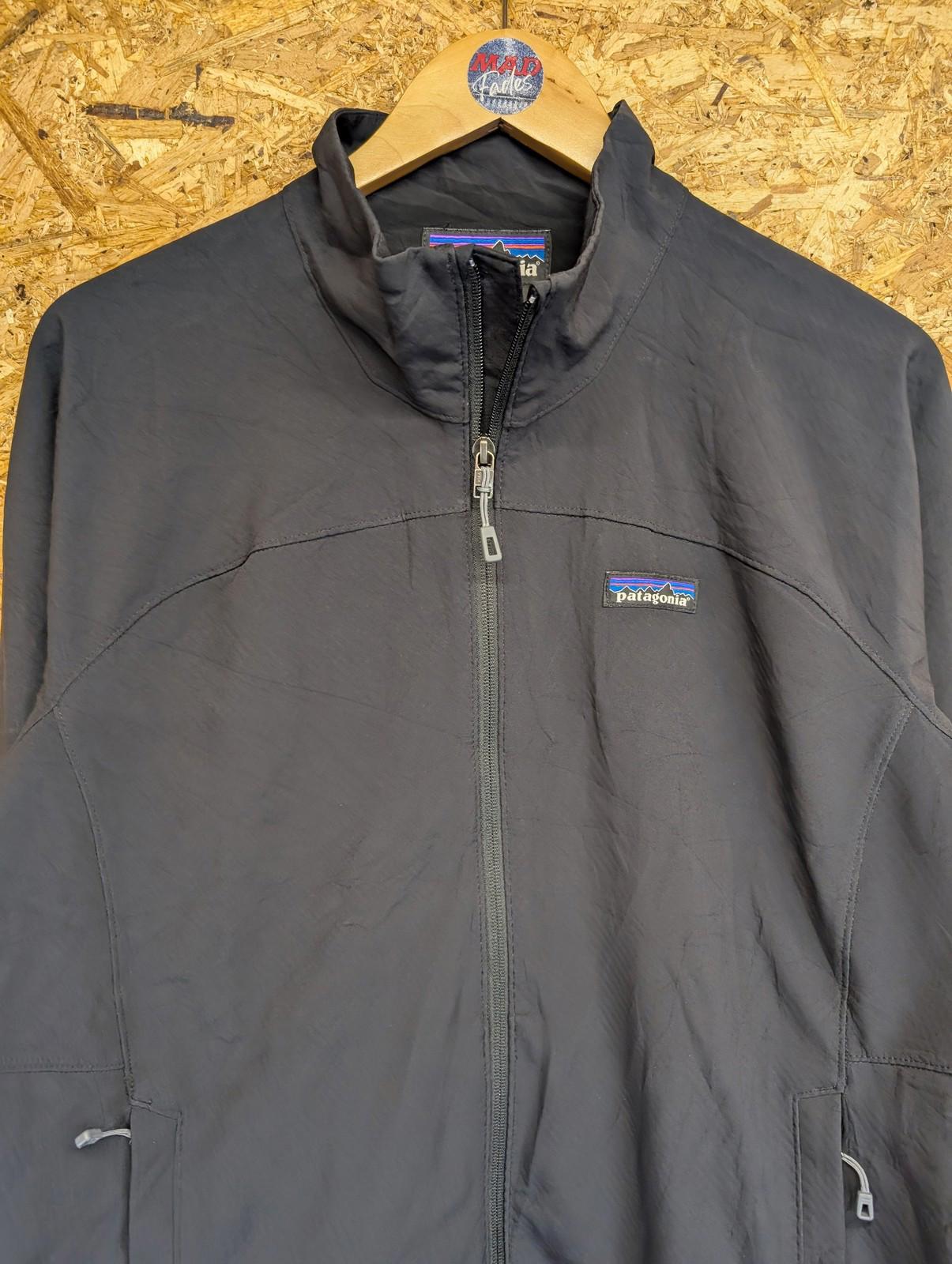 Patagonia Adze Softshell Jacket Large Women Black Lightweight Zip Hiking Walking