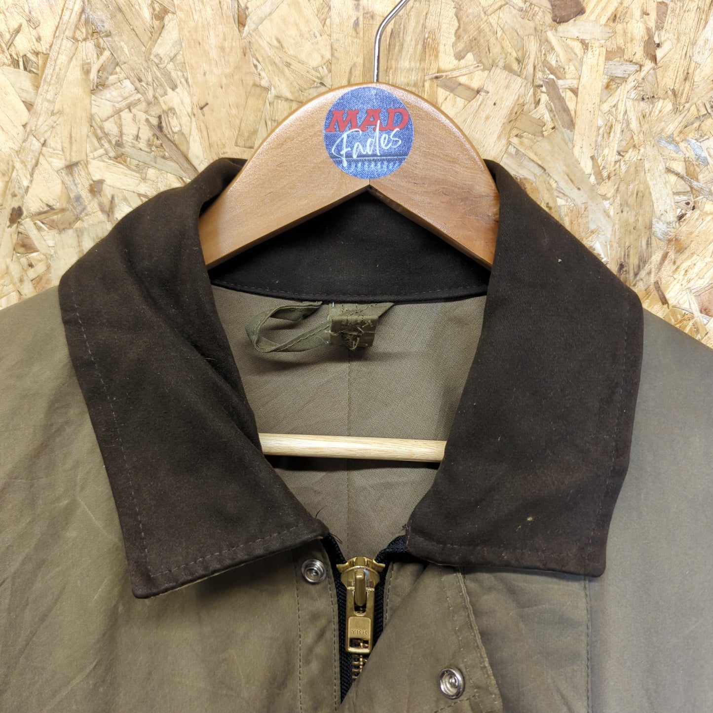 Filson Waxed Tin Field Jacket Green Coat Hunting Cloth Size Large