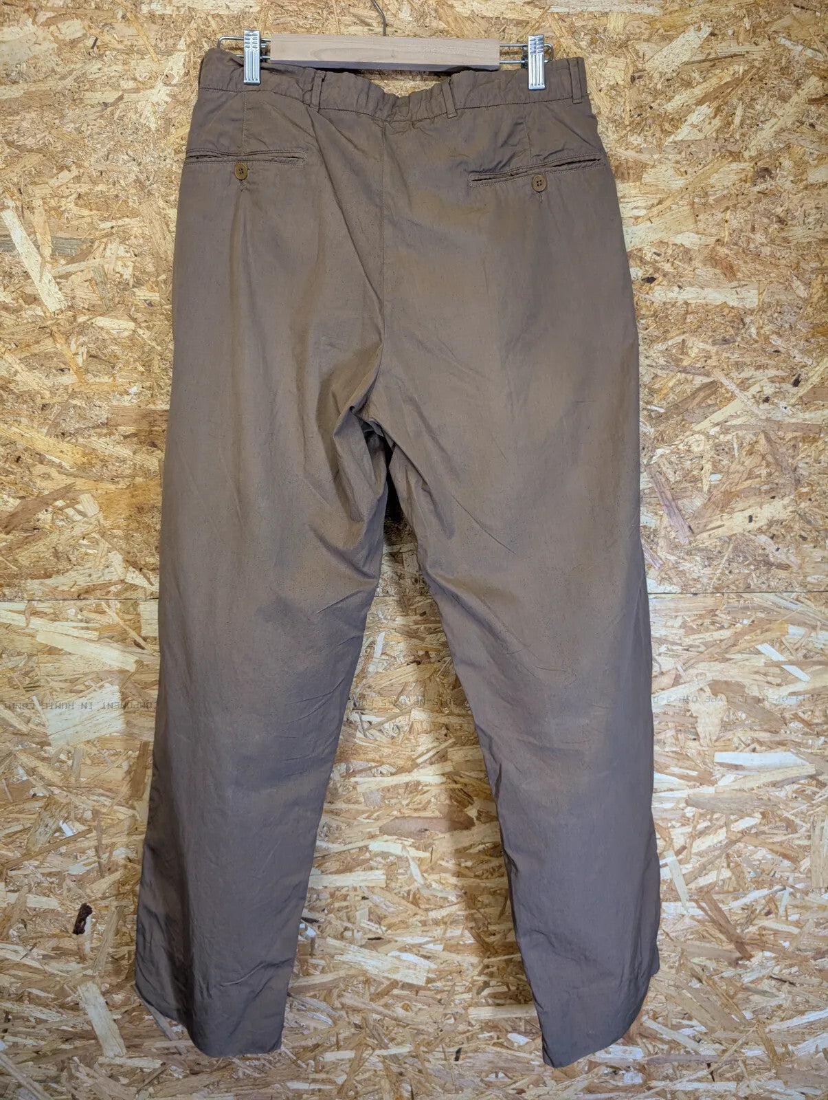 Vintage CP Company Trousers Men W30 L30 Espresso Brown Cotton Italy Massimo Osti