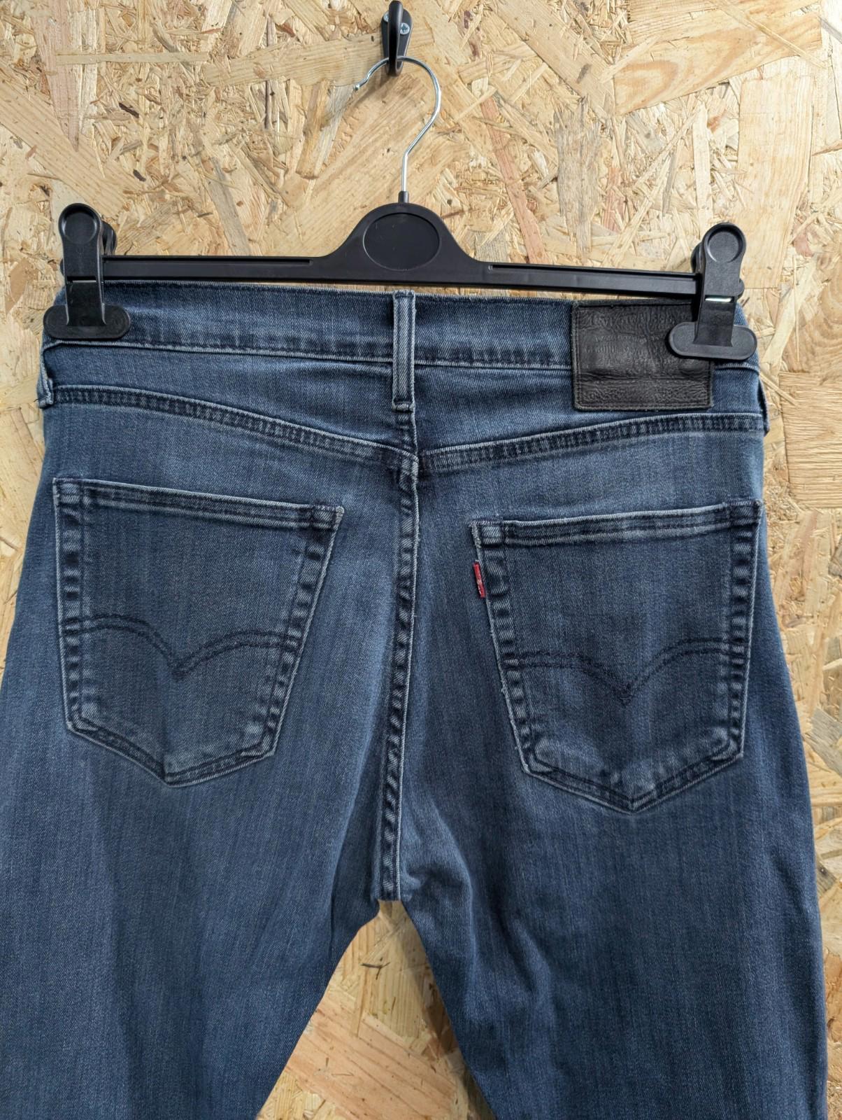 Levis 510 Skinny Jeans W29 L32 Men Navy Blue Rock Stretch Premium Big E Red Tab