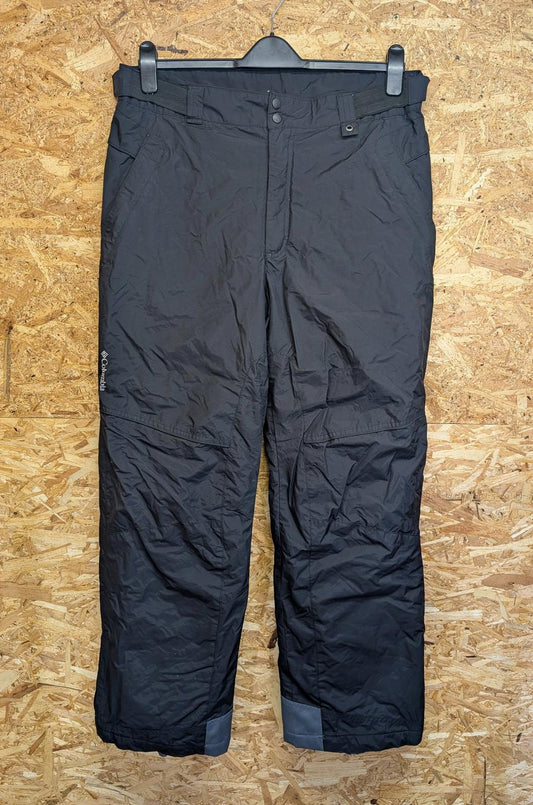 Columbia Ski Trousers Large Men Waterproof Black Nylon Salopette Snowboard