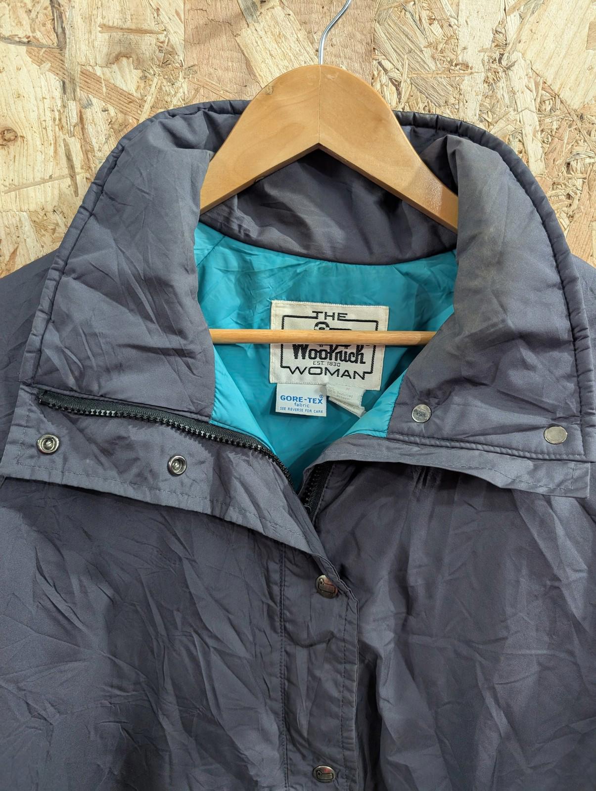 Woolrich Grey Jacket Medium Women Gore-Tex Waterproof Ski Vintage 90s Coat