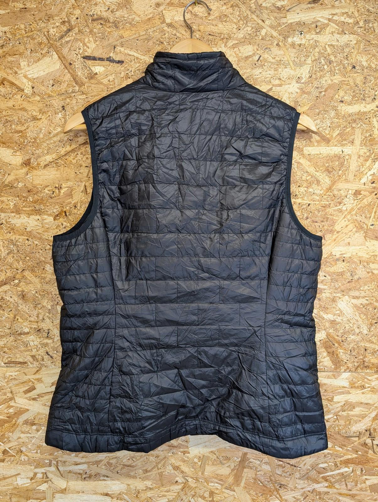 Patagonia Nano Puff Vest Large Women Quilted Insulated Black Layer Lightweight