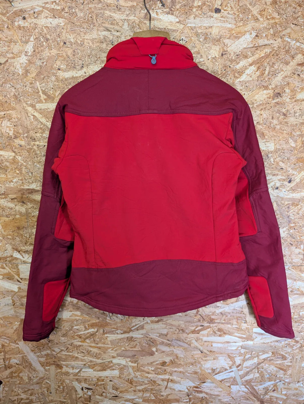 Patagonia Scythe Jacket Womens Medium Red Weatherproof Microgrid Fleece Lined
