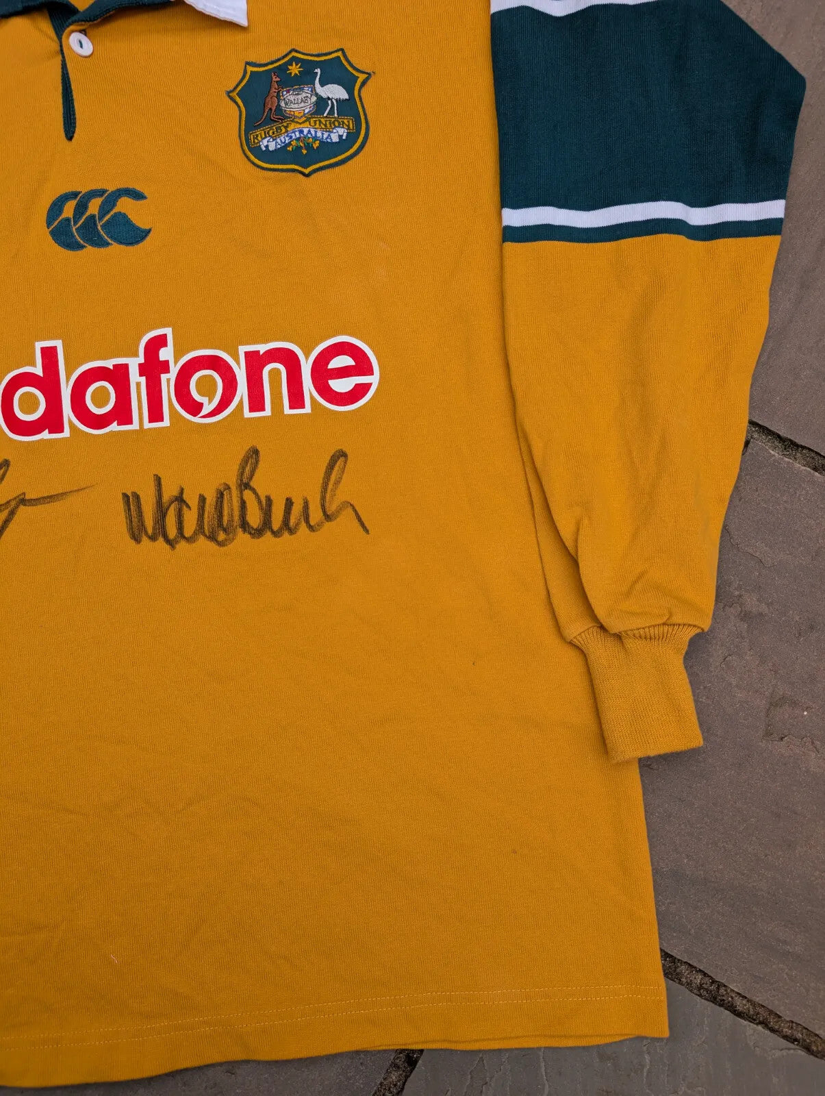 Signed Australia Rugby Top 01-03 Canterbury Wallabies George Gregan Matt Burke