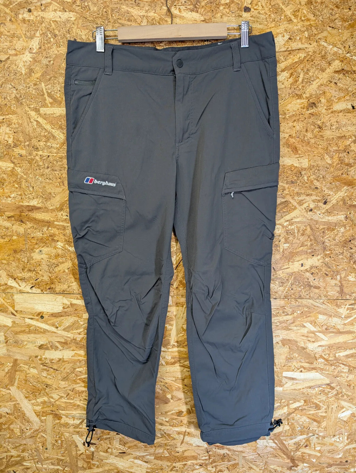 Berghaus Navigator 2.0 Cargo Trousers Mens W34 L32 Charcoal Zip Cargo Outdoor