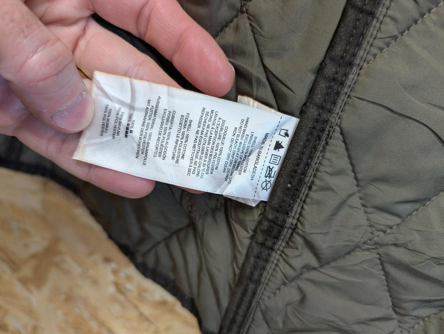 Filson Quilted Vest Brown Womens Medium Padded Tin Cloth Oiled Gilet Body Warmer
