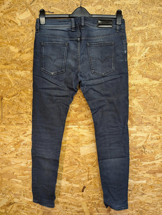 Diesel Sleenker Jeans W32 L32 Men Slim Dark Wash Navy Blue Indigo 08420 Skinny