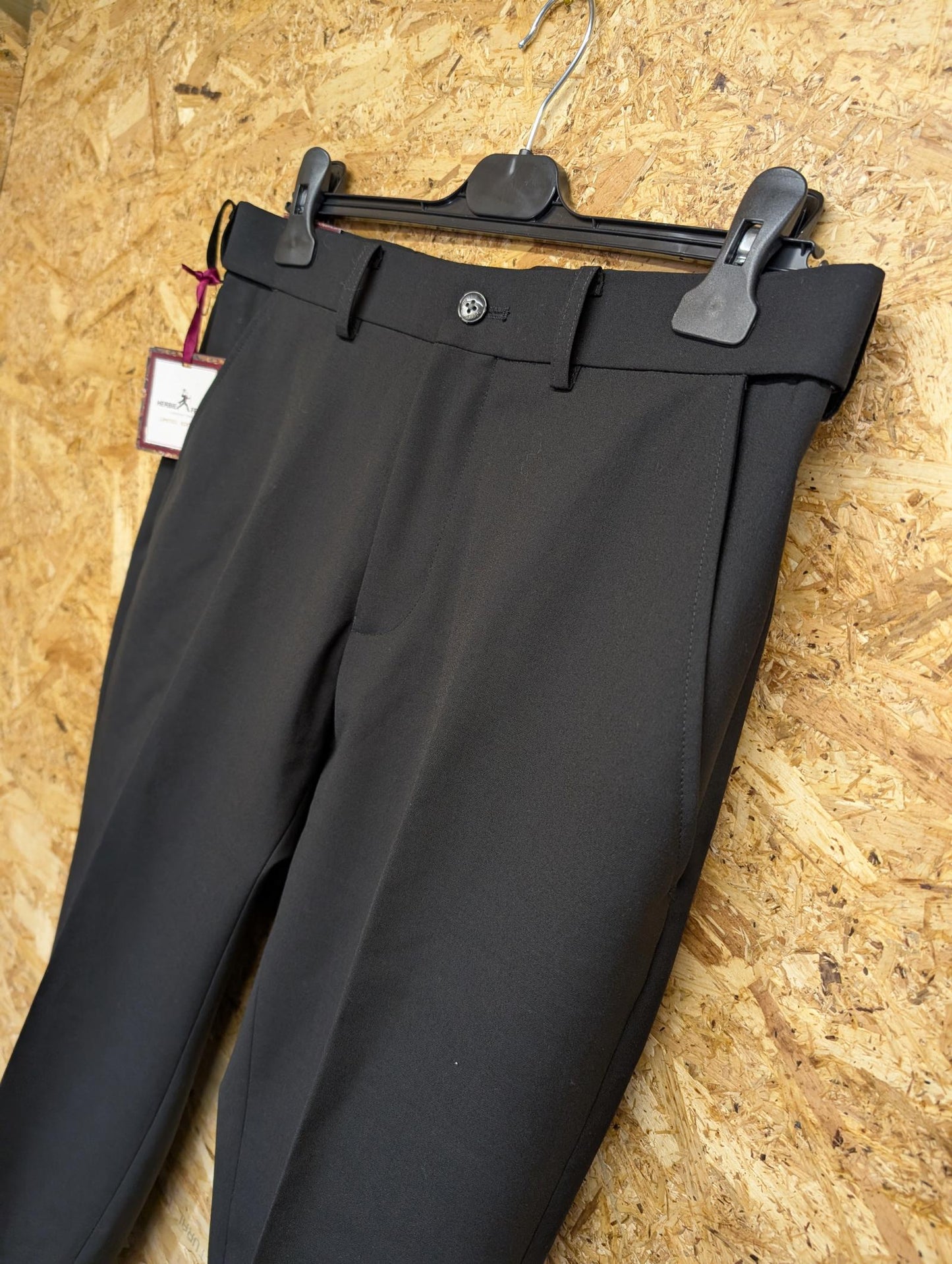 Herbie Frogg Mens W32 S Limited Edition Trousers Black Smart Formal Savile New