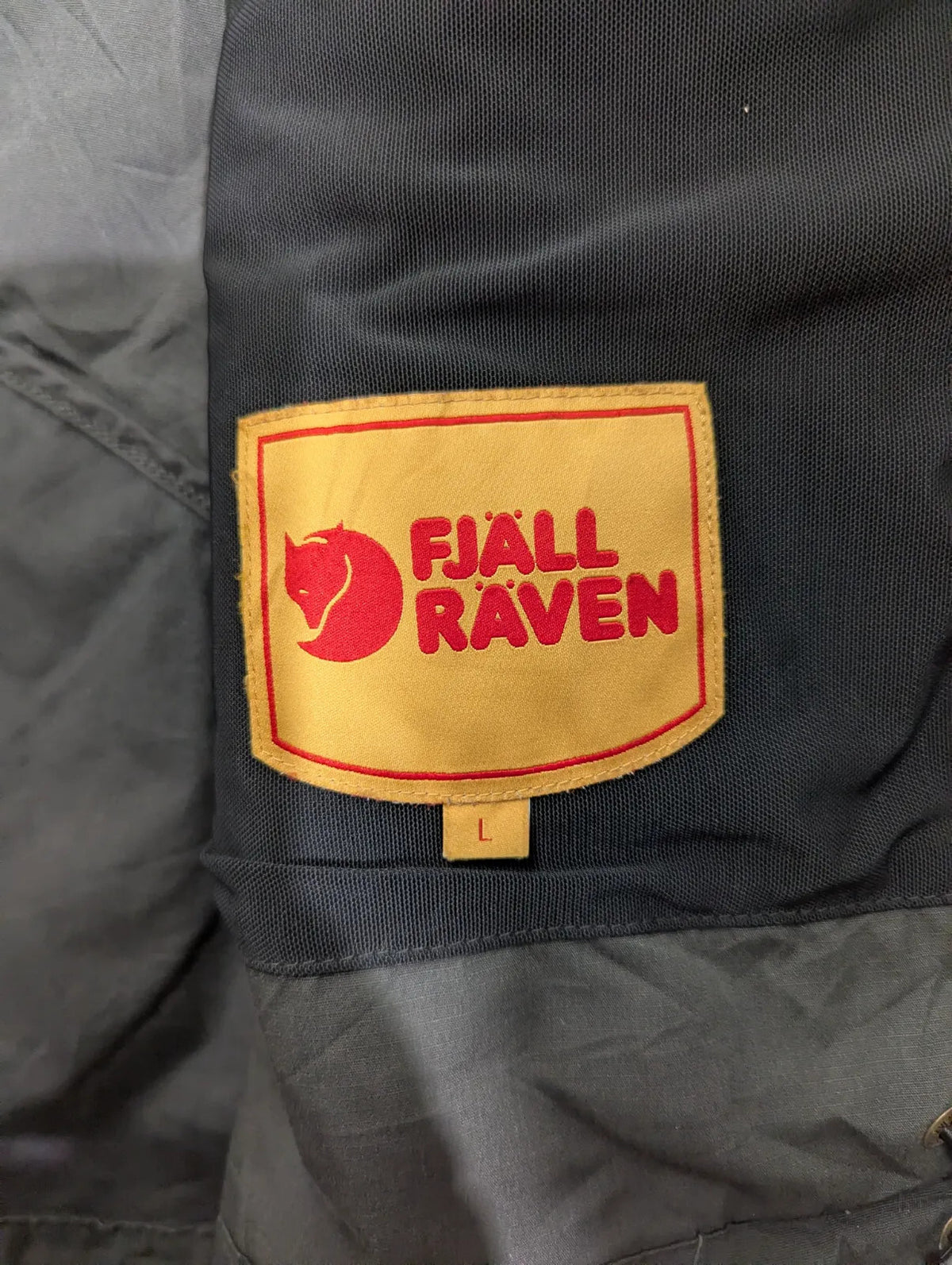 Fjallraven Tur G1000 Jacket Mens Large Black Hooded Canvas Wax Parka Anorak