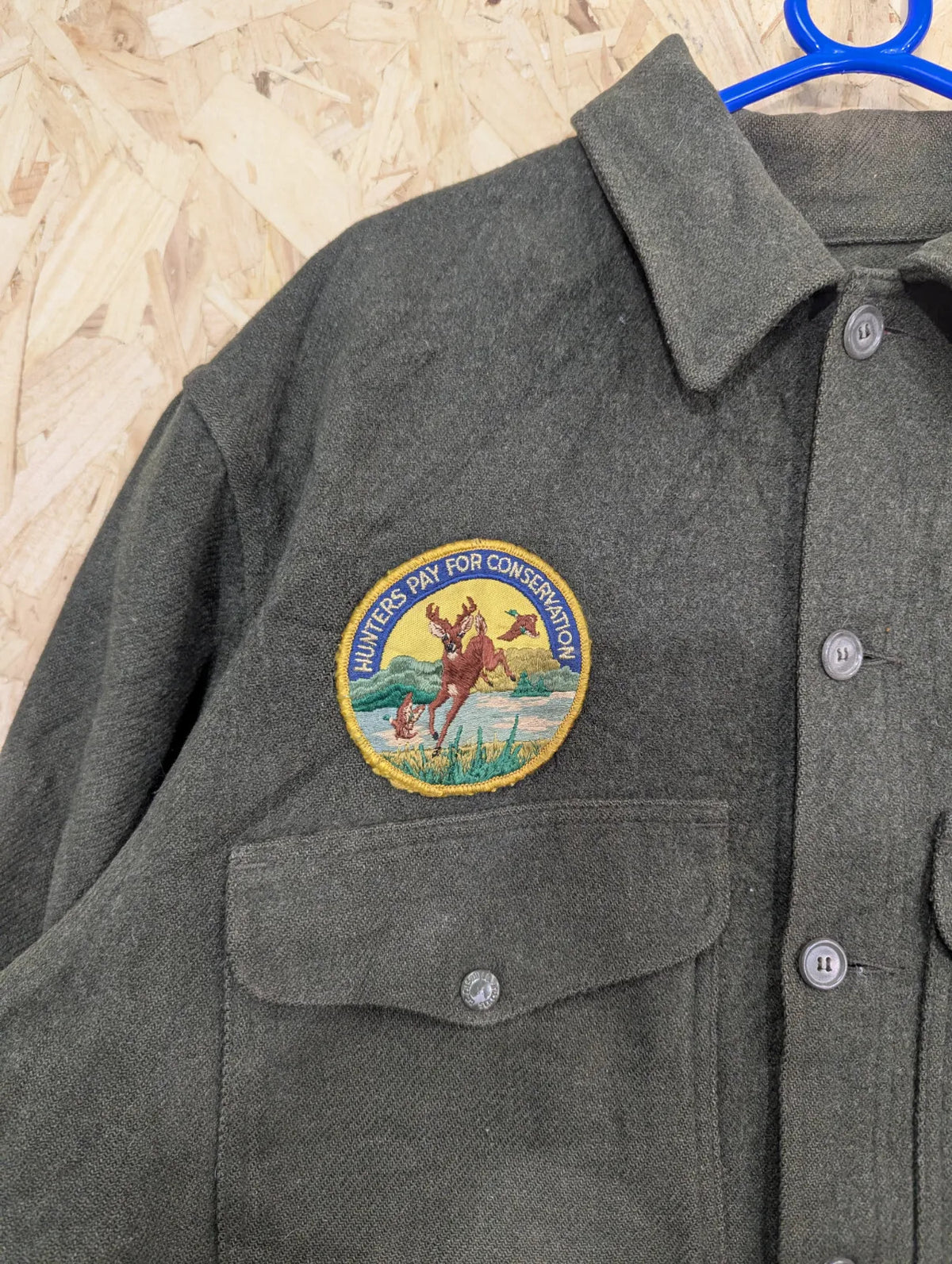 Filson Mackinaw Wool Cruiser Jacket Mens XXL 46 Forest Green Wool USA Made
