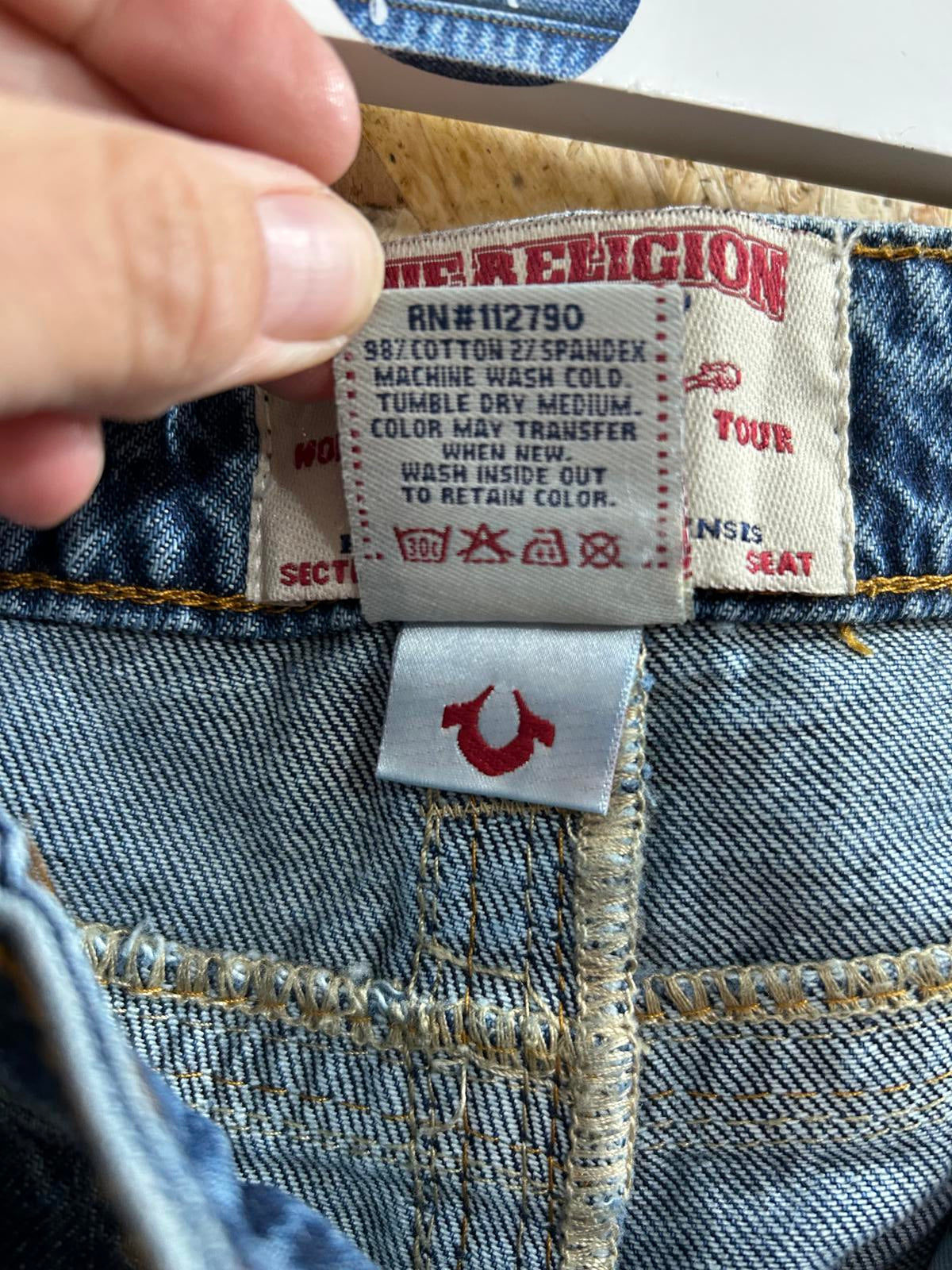 True Religion Ricky Jeans W30 L30 Made In USA Blue Zip Fly Vintage