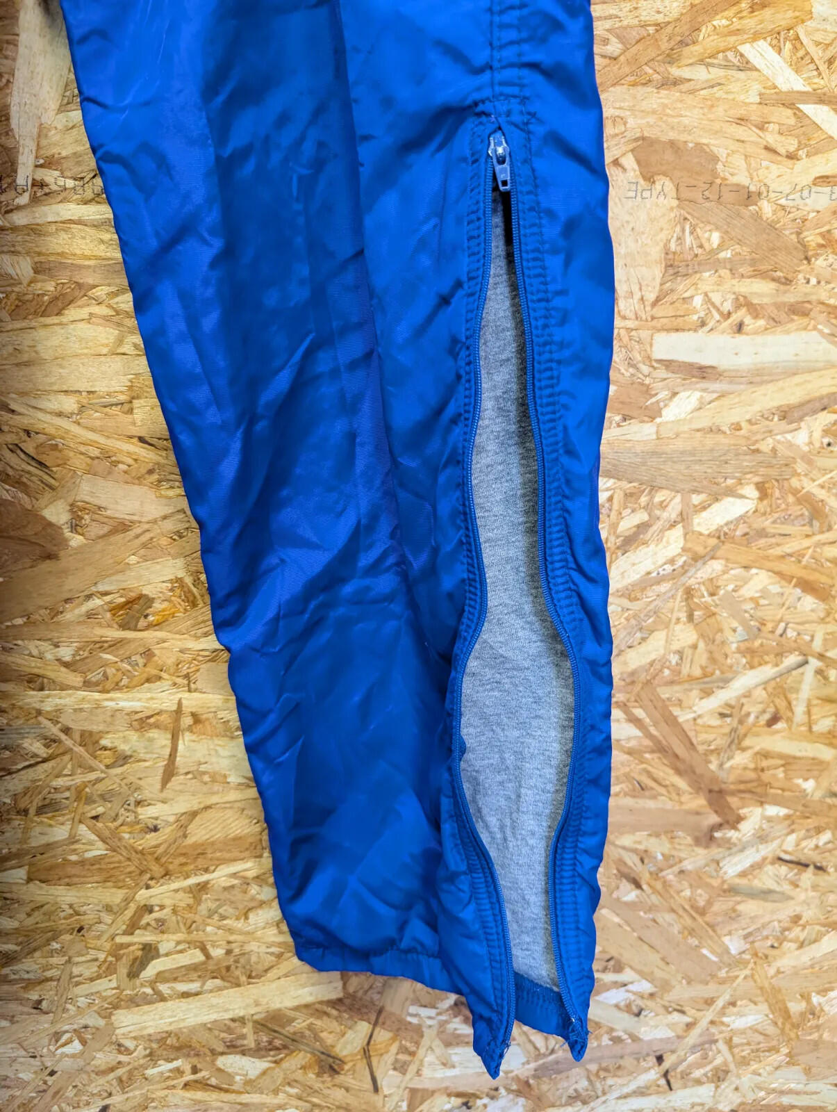 Vintage Russell Athletic Joggers Medium Blue Lined Zip USA Made Track Pants 90s
