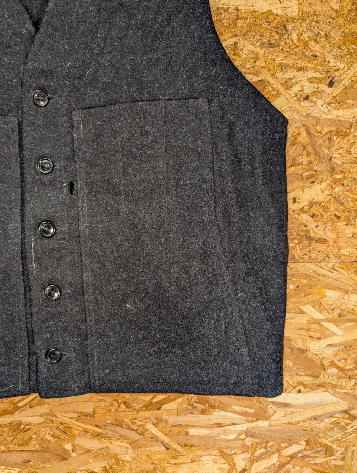Filson Mackinaw Wool Vest Mens 2XL Charcoal Grey Body Warmer USA Made Heritage