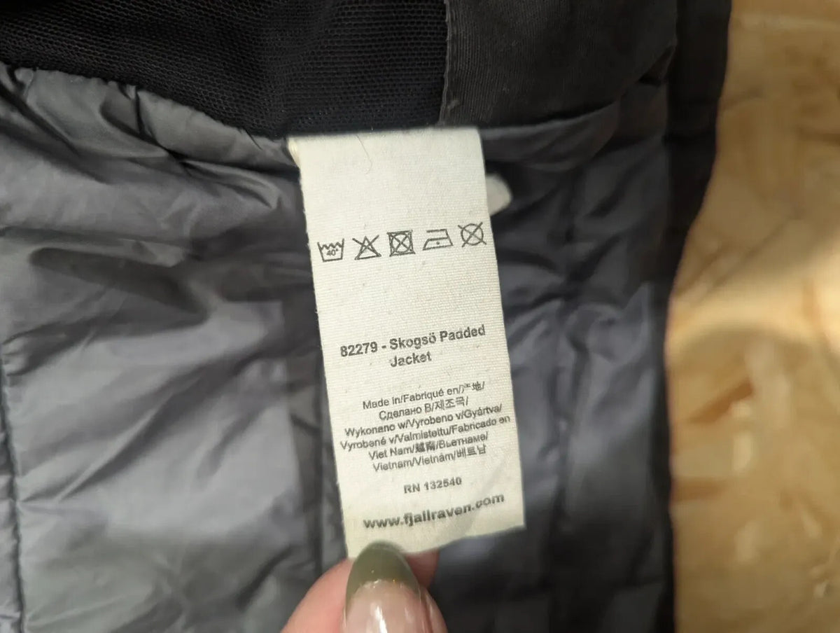 Fjallraven Skogso G1000 Jacket Mens Large Black Navy G-Loft Wax Hooded Supreme