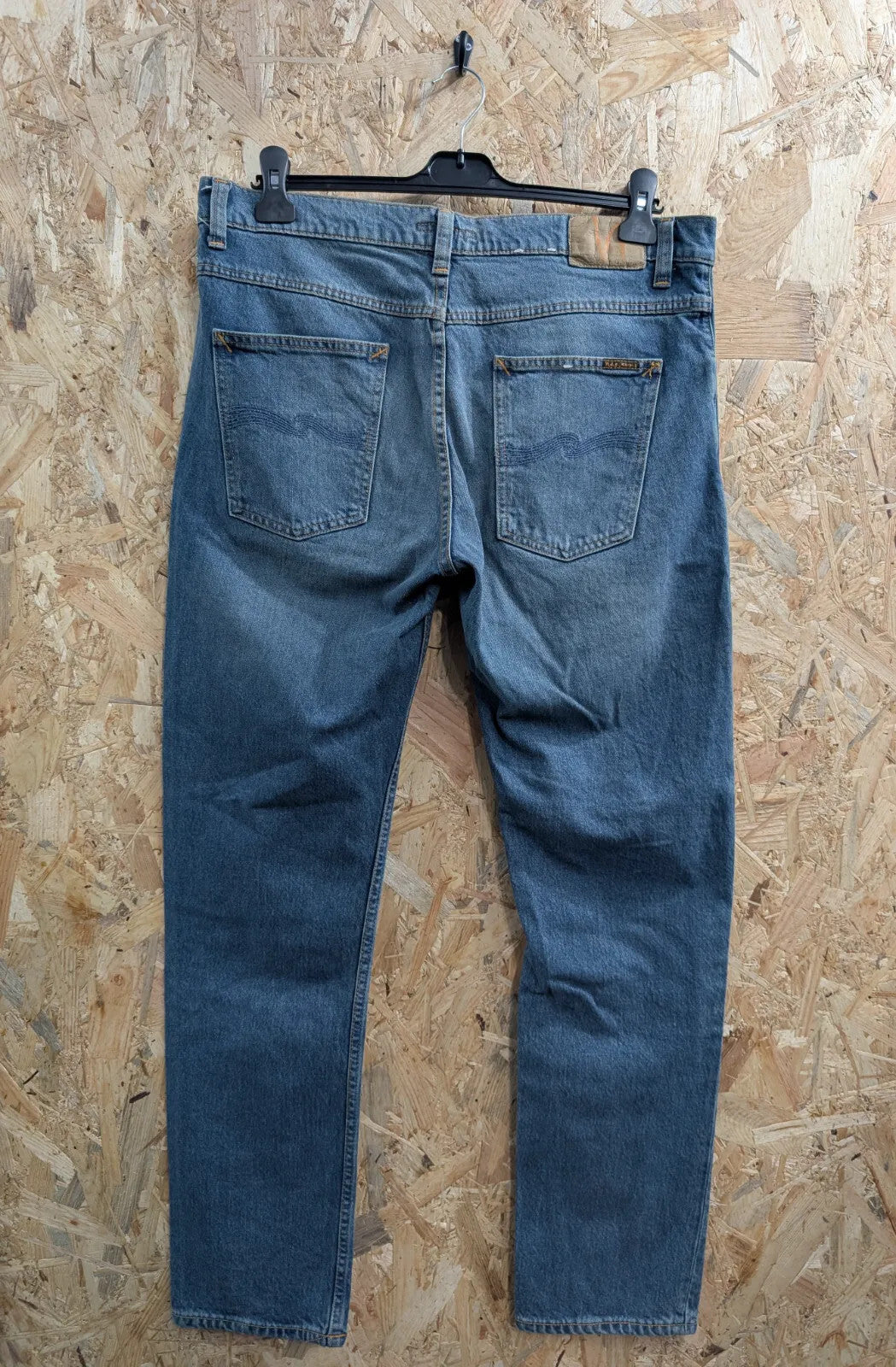 Nudie Jeans Lean Dean Mens W36 L32 Blue Denim Lean Dean