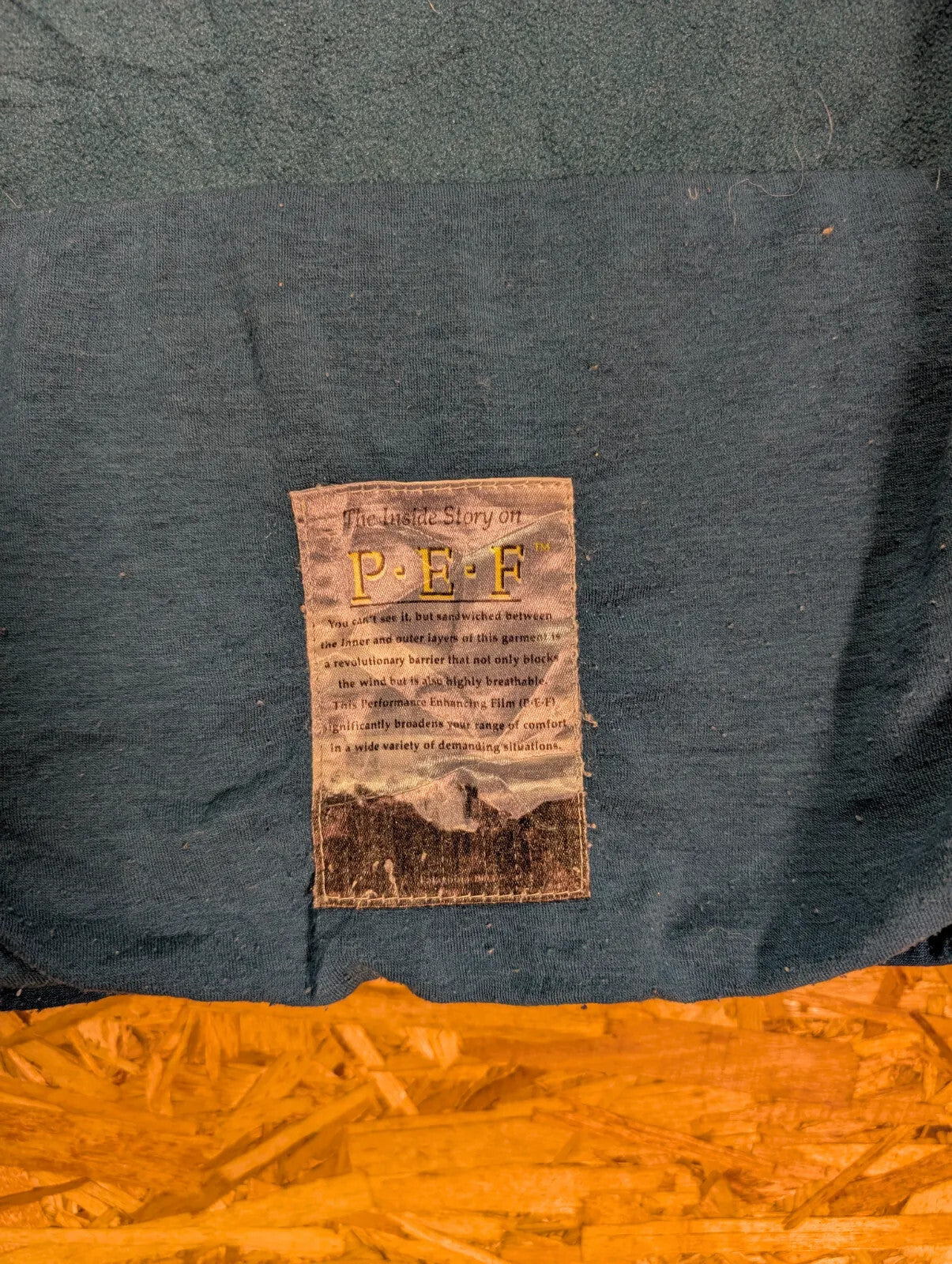 Vintage Patagonia PEF Fleece Vest Mens Medium Teal Blue Full Zip USA Made 90s