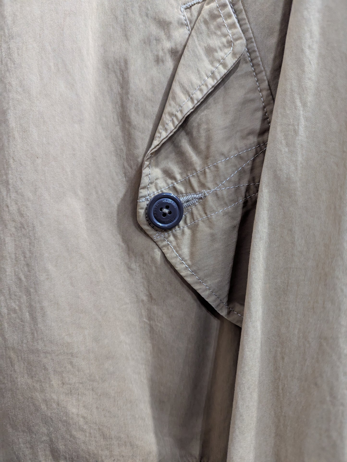 Ralph Lauren Polo Harrington Canvas Chore Jacket Workwear Beige Tan Mens XL