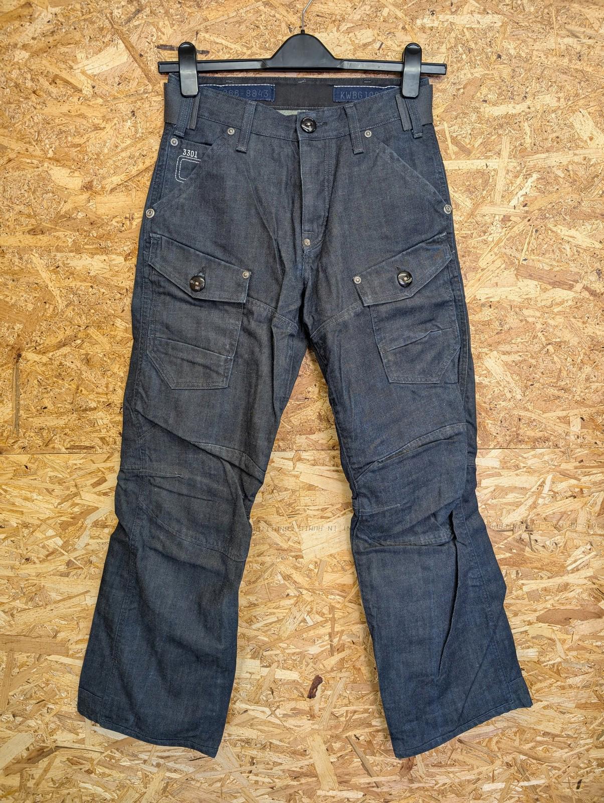 G-Star Raw Storm Elwood Jeans W28 L32 Men Cargo Utility Straight Leg Dark Denim