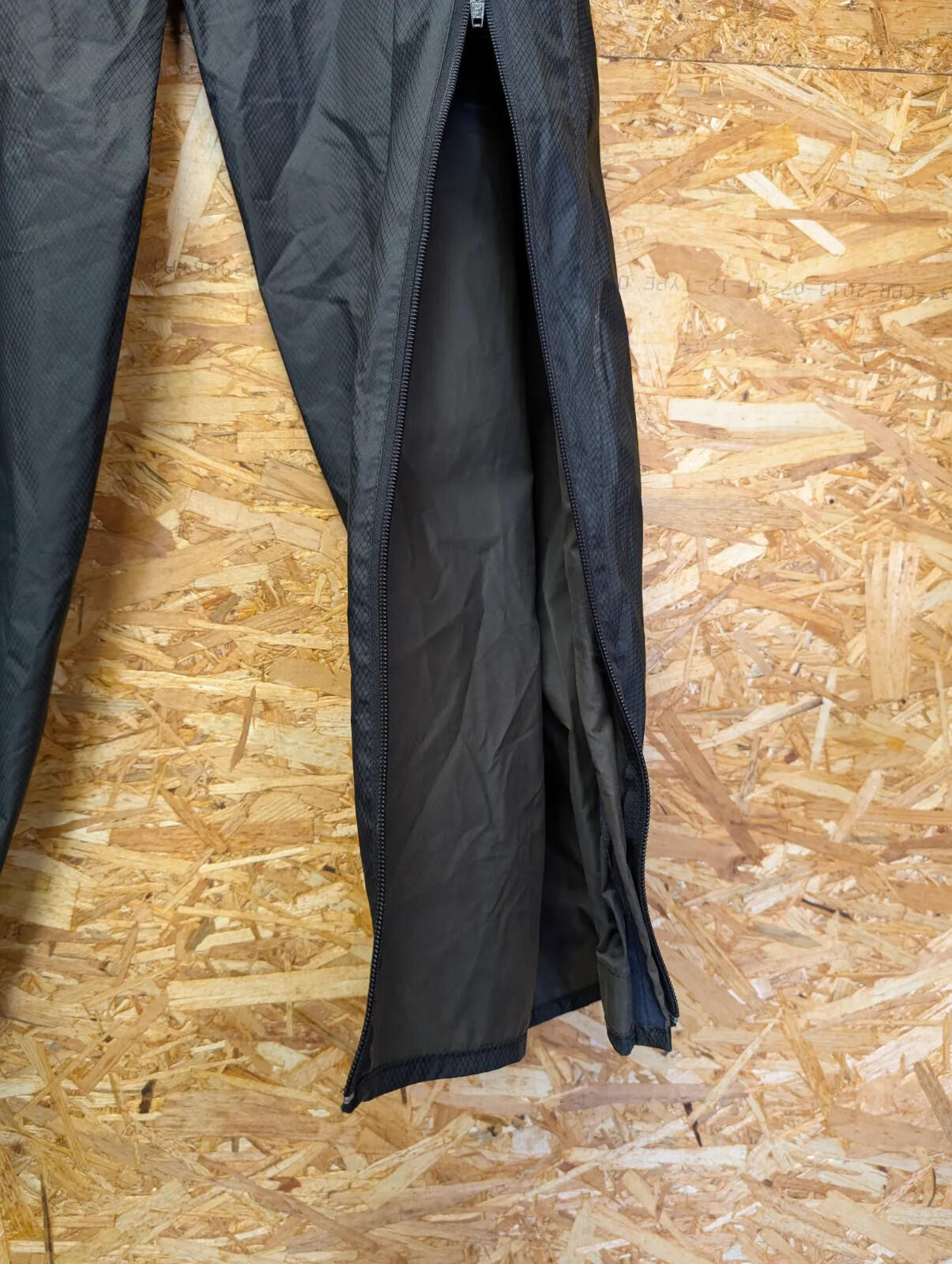 Sprayway Waterproof Overtrousers Black Synthetic Ripstop Packable Outdoor Hiking