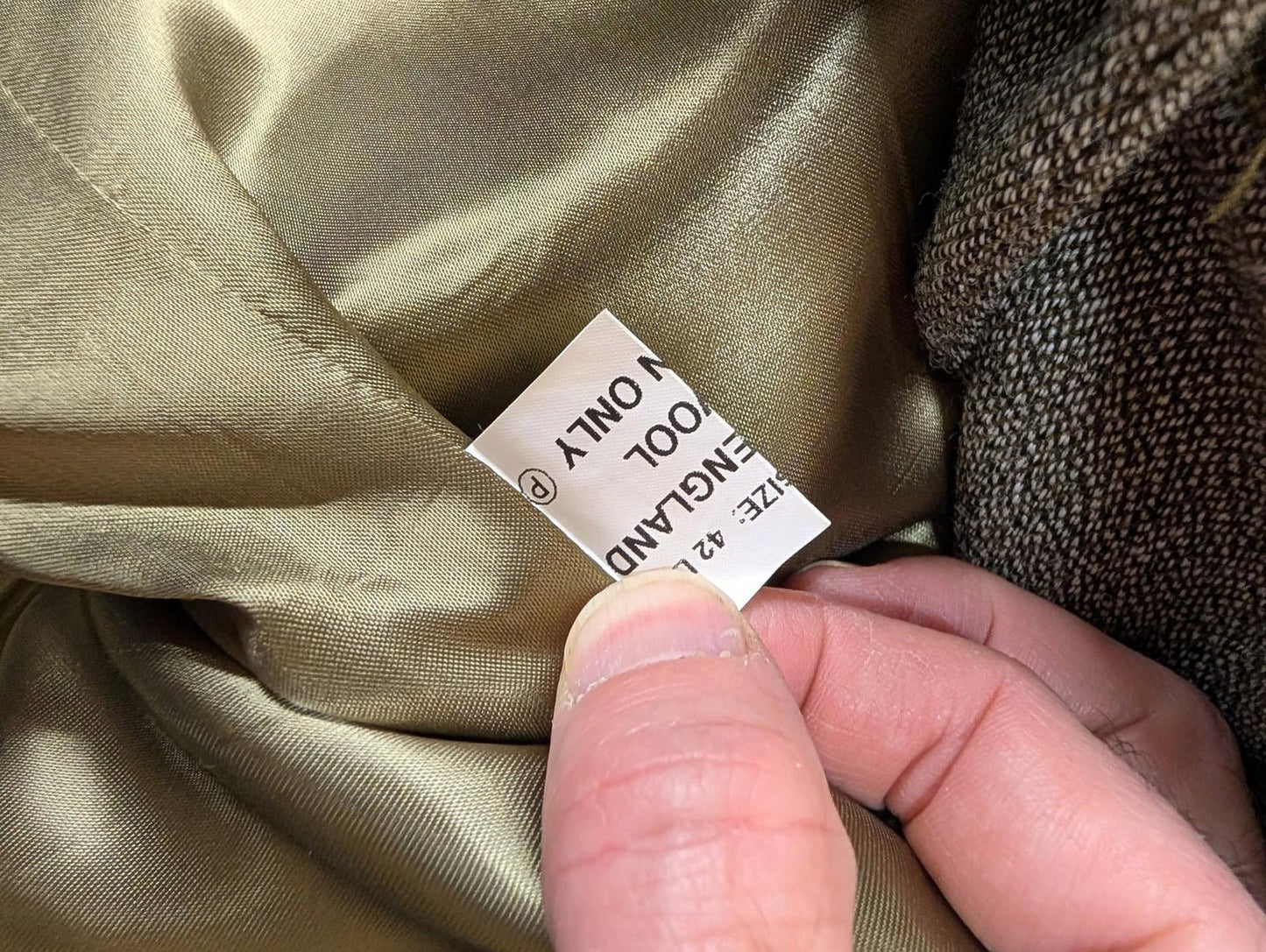 John Brocklehurst Jacket Large 42 Single Breasted Keepers Tweed Wool Norfolk