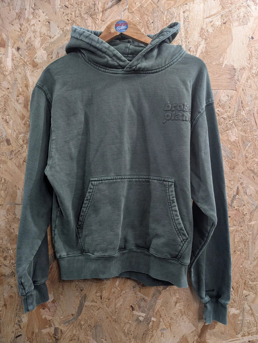 Broken Planet Hoodie Womens XS Green Organic Cotton Long Sleeve Emerald Pullover