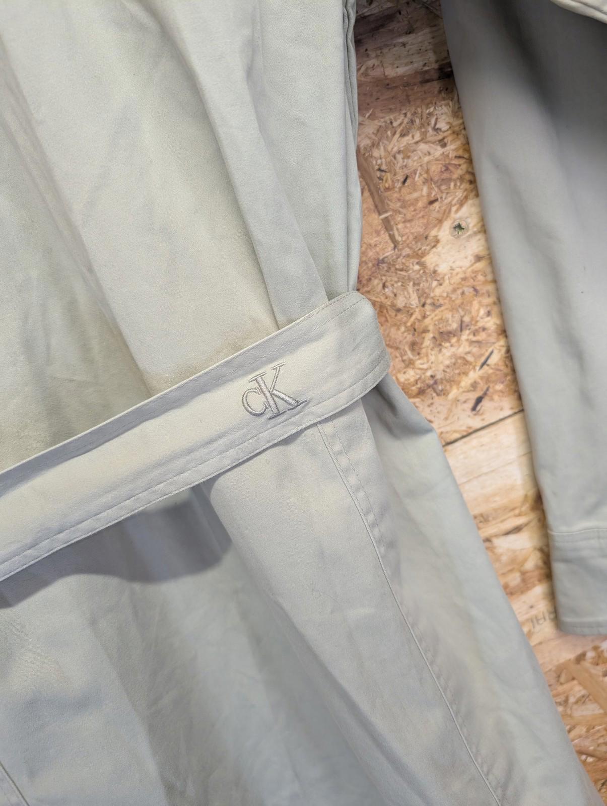 Calvin Klein Jeans Belted Shirt Dress Women S Button Front Beige