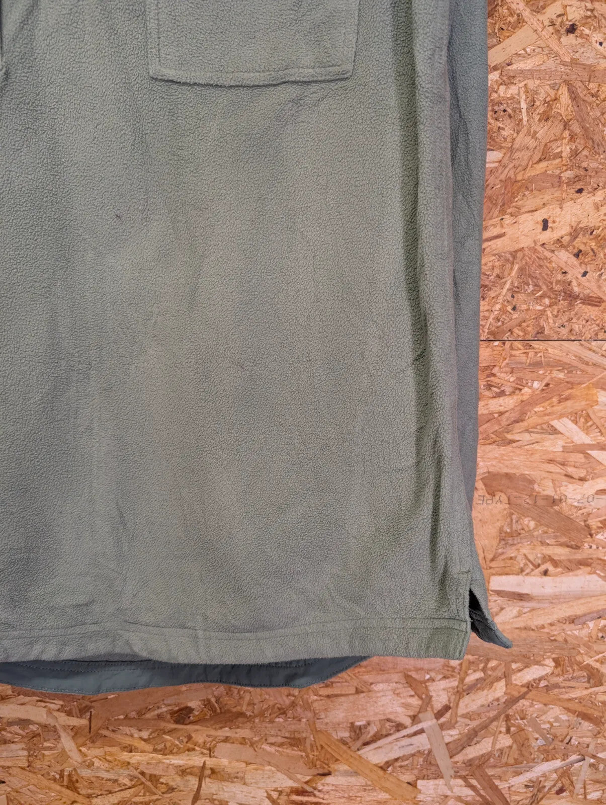 Patagonia Hooded Fleece Pullover Mens Large Green Snap-T Pockets Retro Synchilla