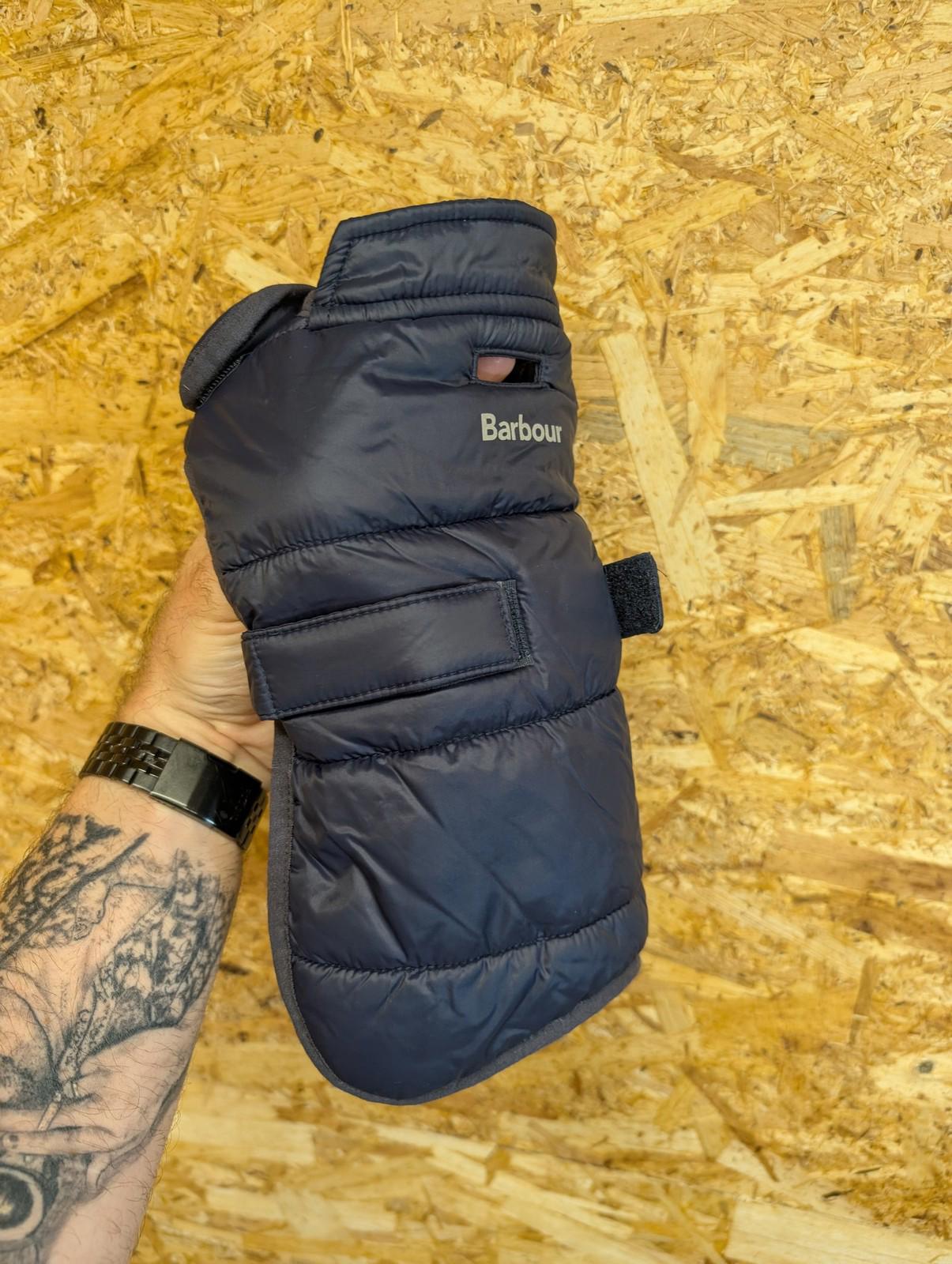 Barbour Baffle Quilt Dog Coat XS Waterproof Winter Apparel Navy
