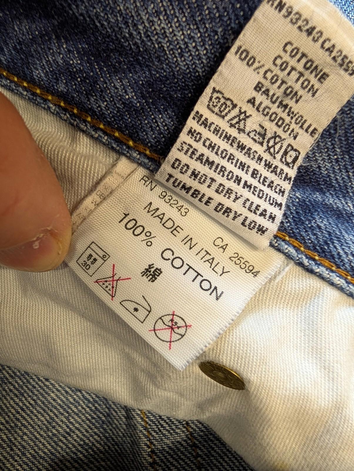 Diesel Basic Jeans W28 L34 Men RR55 Straight Italian Denim Blue 90s Vintage