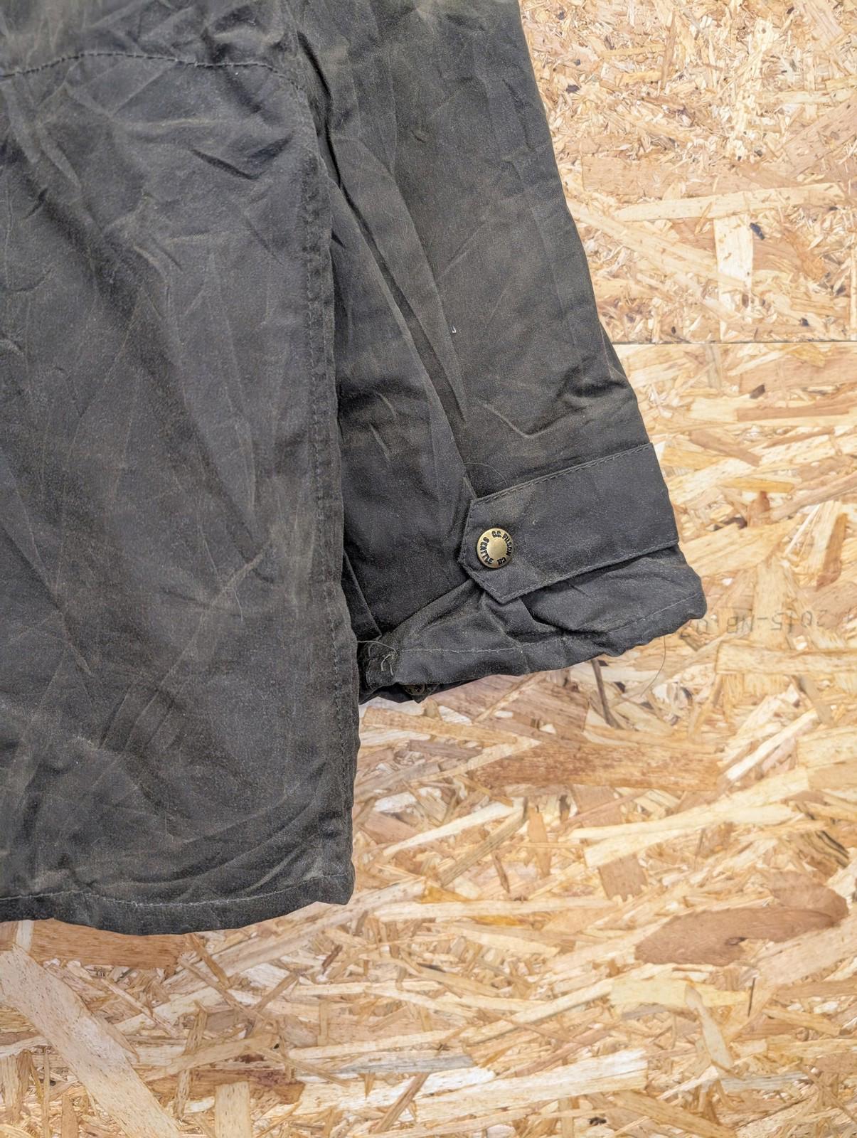 Filson Cover Cloth Mile Marker Coat Small Men Waxed Cotton Brown Jacket USA Tin