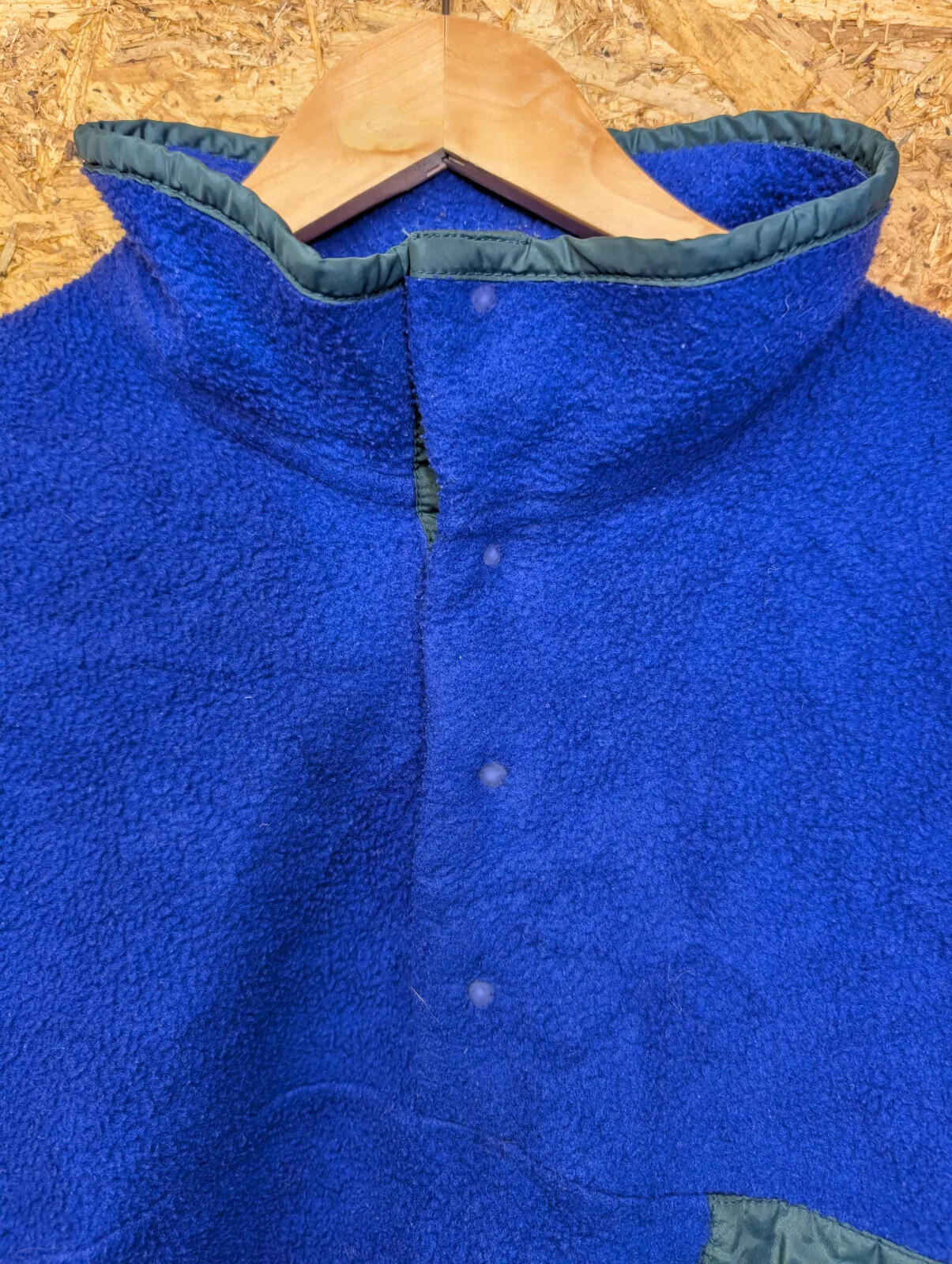 Vintage Patagonia Fleece Pullover Mens Large Blue Purple Snap-T Hiking Walking