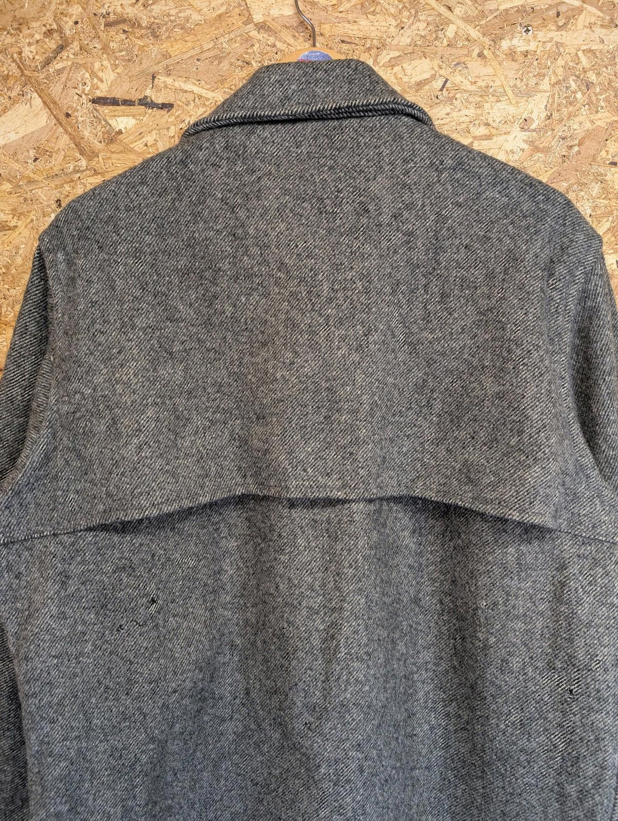 Filson Wool Cape Coat Large Men Style 95 Double Mackinaw Grey Jacket Vintage