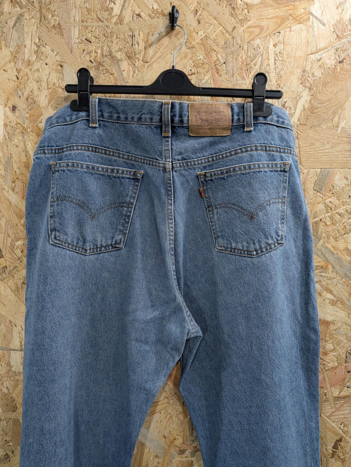 Levis 617 Jeans W38 L30 Canada Made Orange Tab Vintage 90s Blue Denim Zip Fly