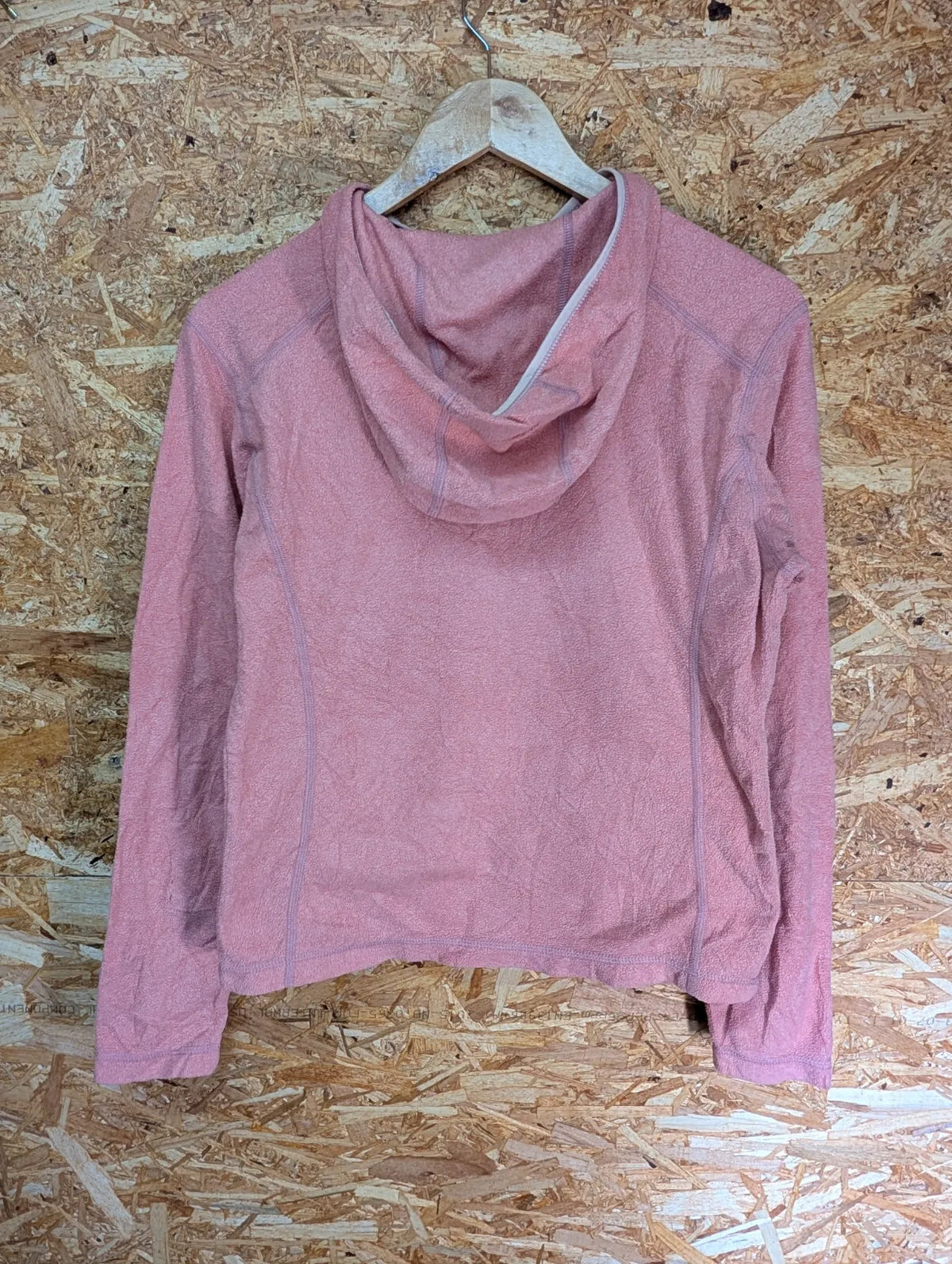 Patagonia Fleece Hoodie Womens Medium Pink Pullover Micro D-Luxe Hoody Walking