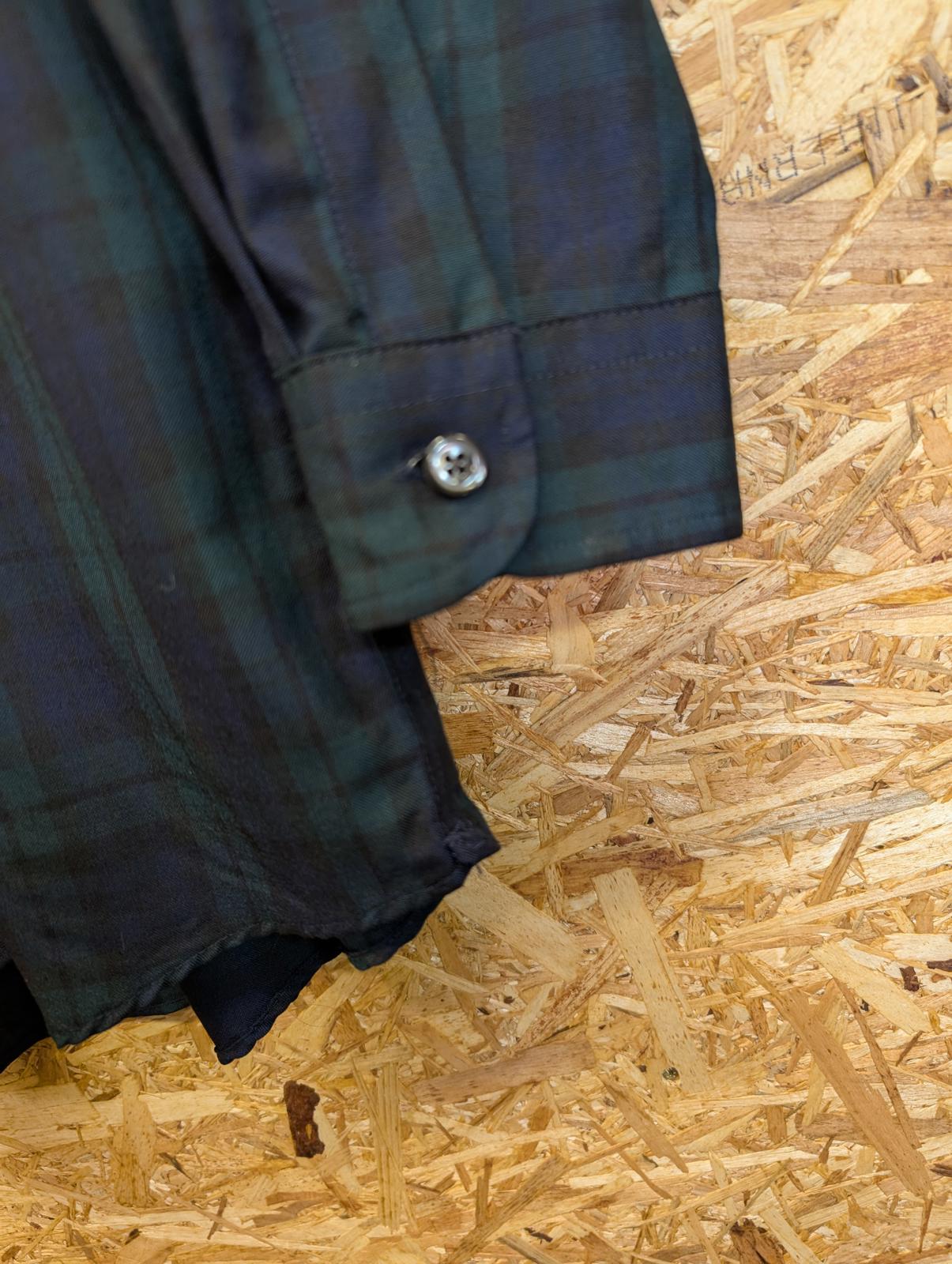 Sir Pendleton Shirt Mens Size Large Navy Blue Green Check Plaid Wool Tartan USA