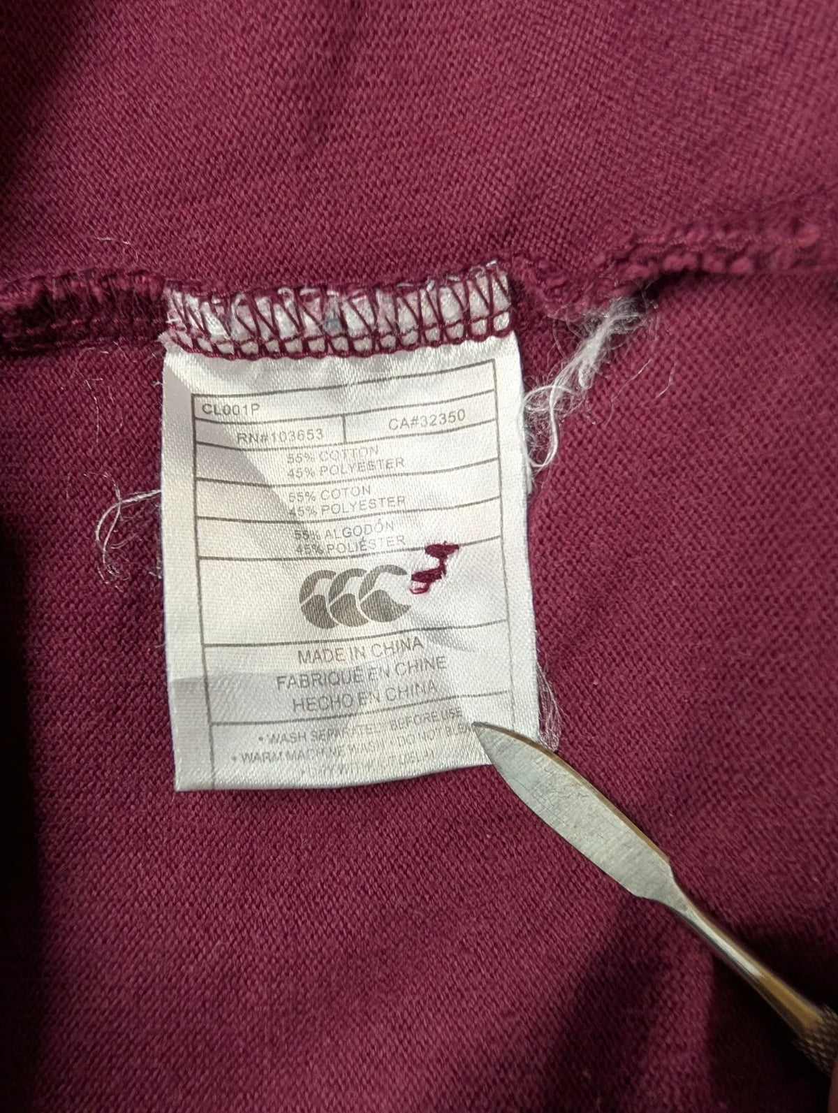 Queensland Maroons Home 2003 Rugby To Womens 14 State of Origin L/S Button CCC