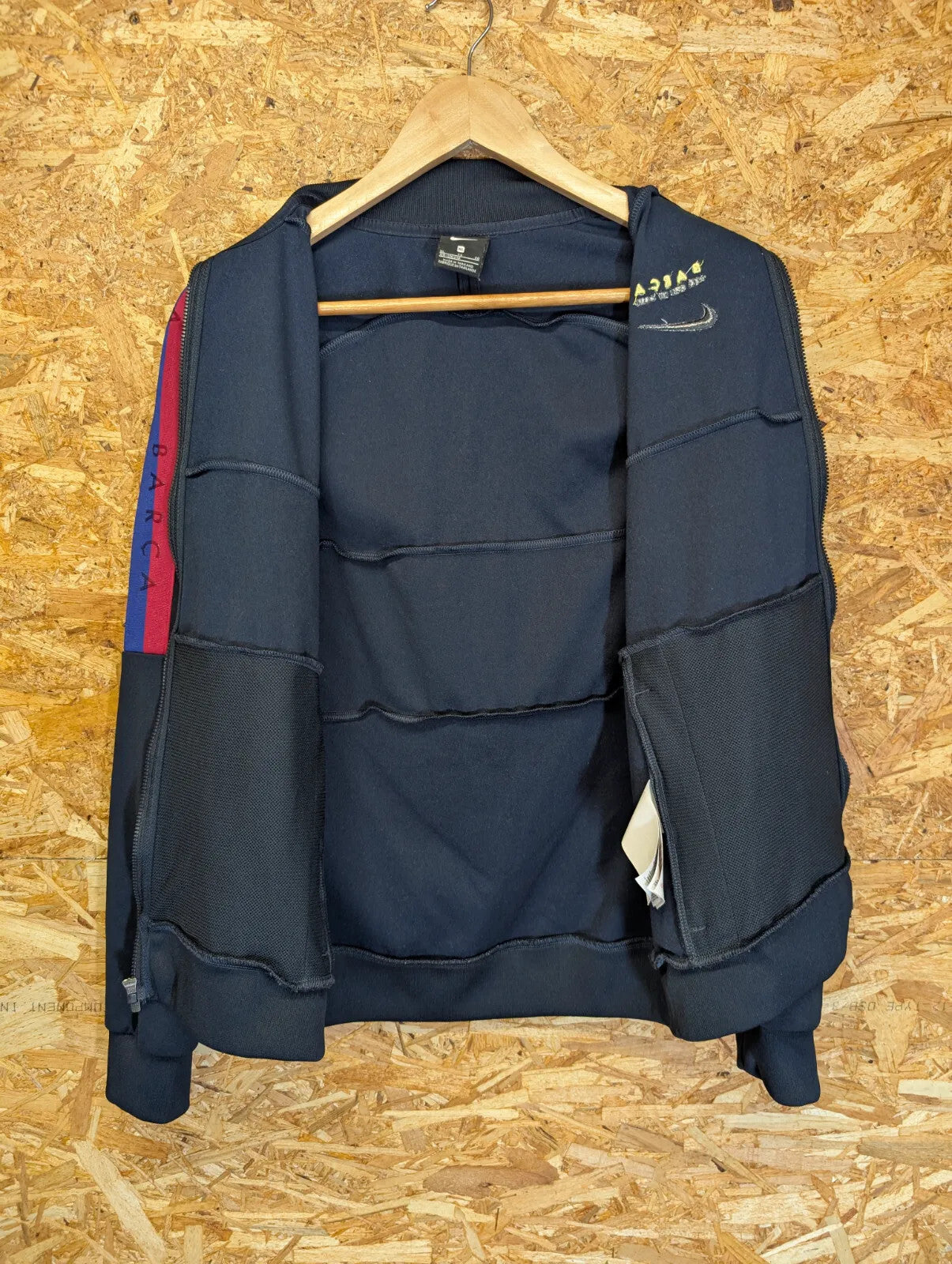 Nike FC Barcelona Track Jacket Kids XL Age 12-13 Navy Blue Full Zip 158-170cm