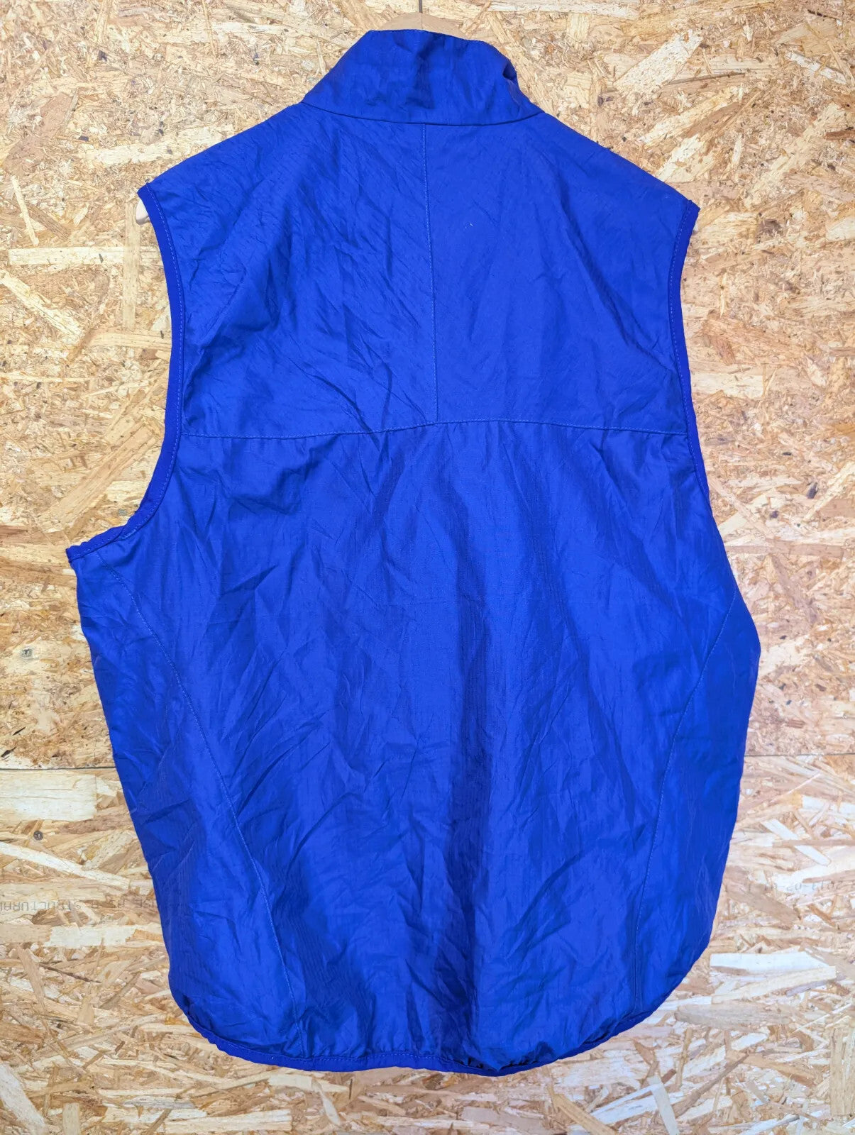 Vintage Patagonia Windbreaker Zip Vest Mens Large Blue Waterproof Hiking 90s
