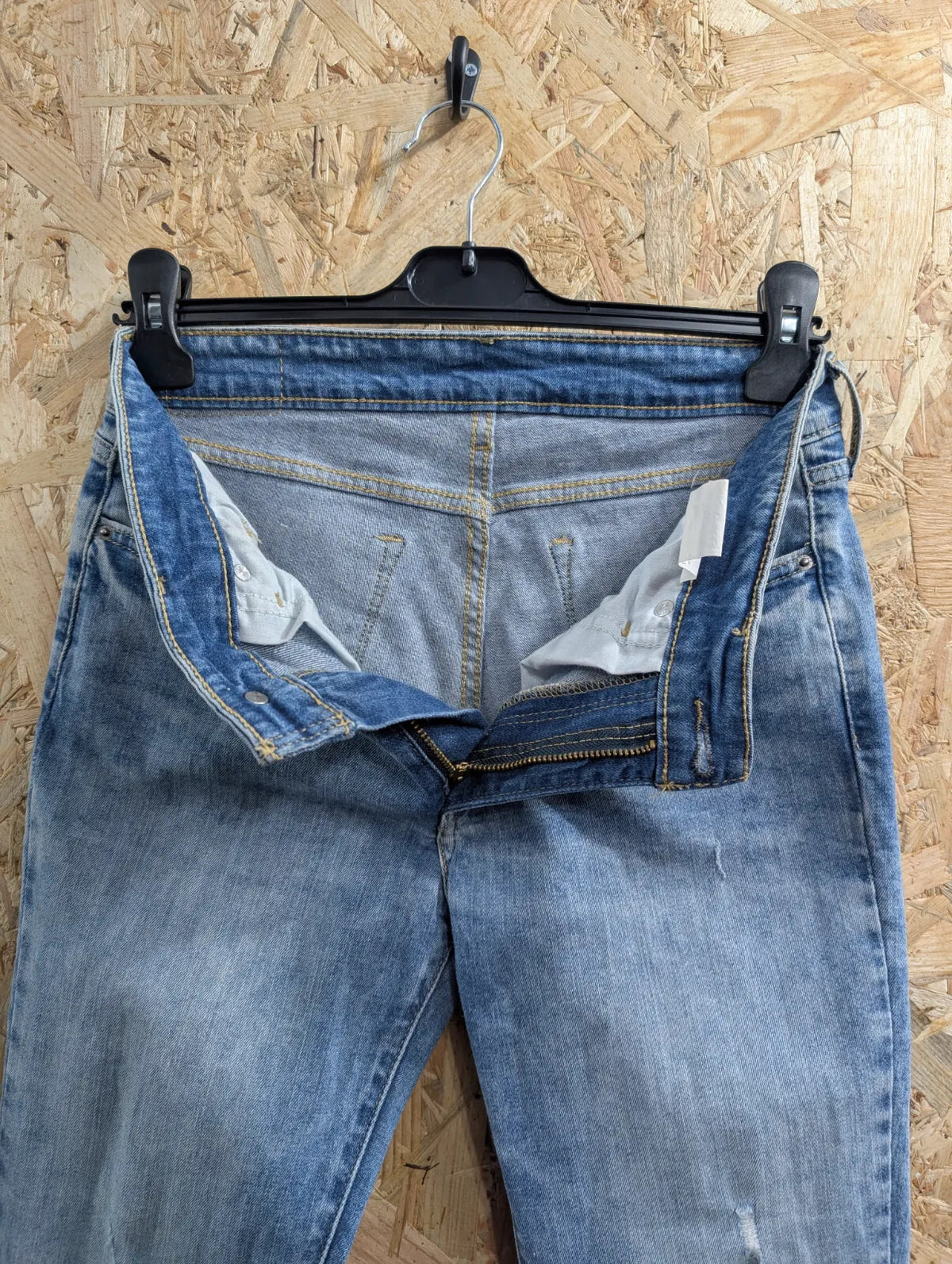 Levis Jeans Womens W28 L28 Light Blue Wash Denim Stretch Slim Fit Zip Fly